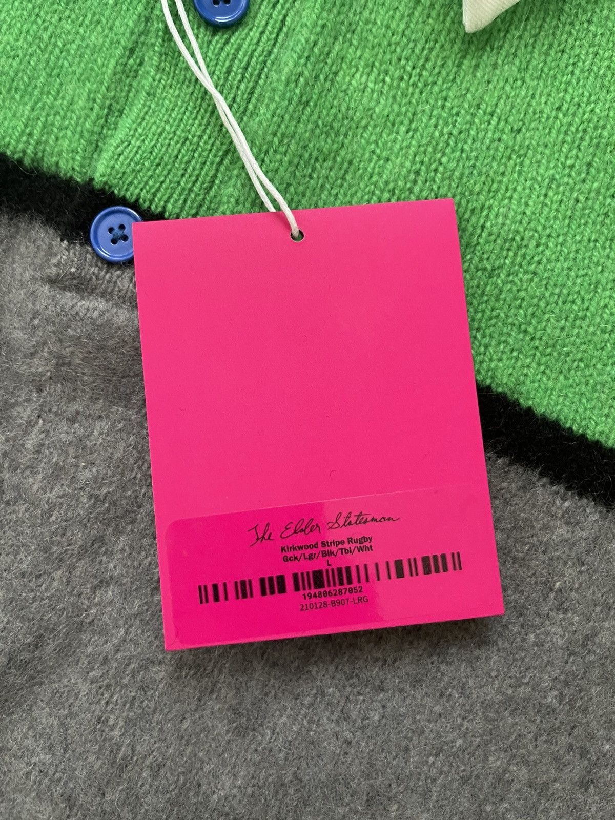 The Elder Statesman Elder Statesmen: Henley Rugby cashmere sweater Size US L / EU 52-54 / 3 - 4 Thumbnail