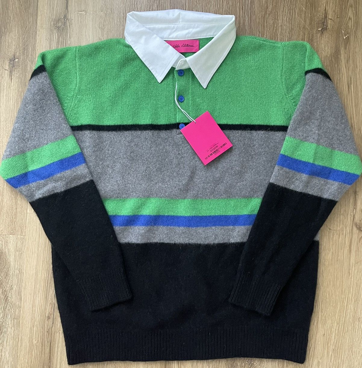 The Elder Statesman Elder Statesmen: Henley Rugby cashmere sweater Size US L / EU 52-54 / 3 - 1 Thumbnail