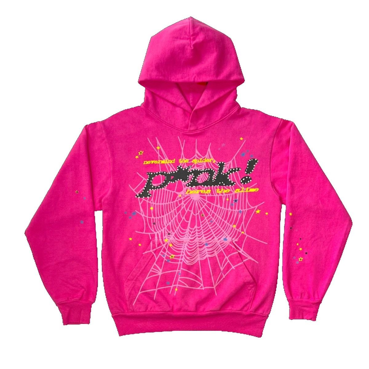Spider P*NK Hoodie Pink Hoodie Pullover Men's Large