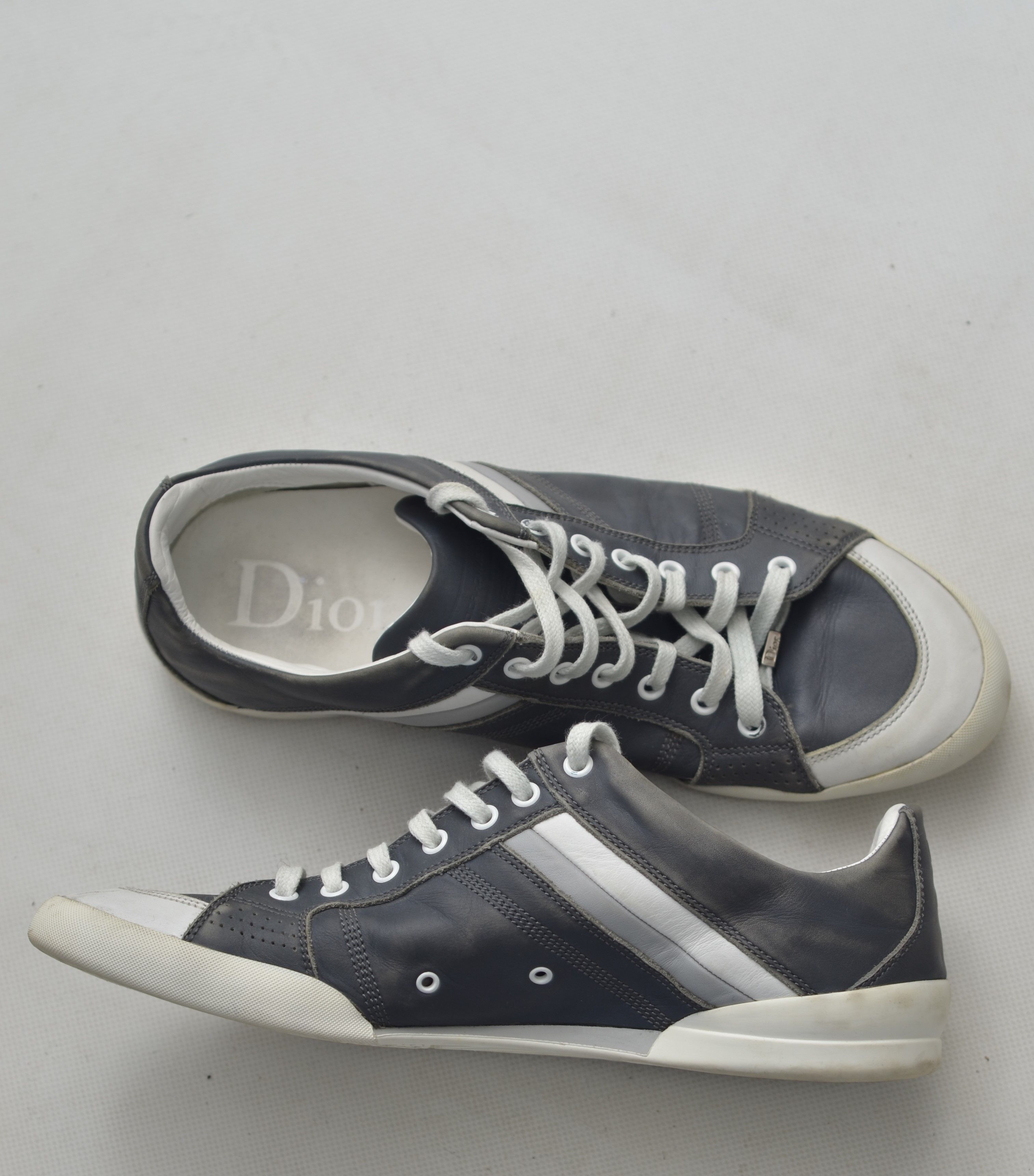 Dior DIOR Homme Vintage Leather Low Top Sneakers Made in Italy Size US 10.5 / EU 43-44 - 13 Thumbnail