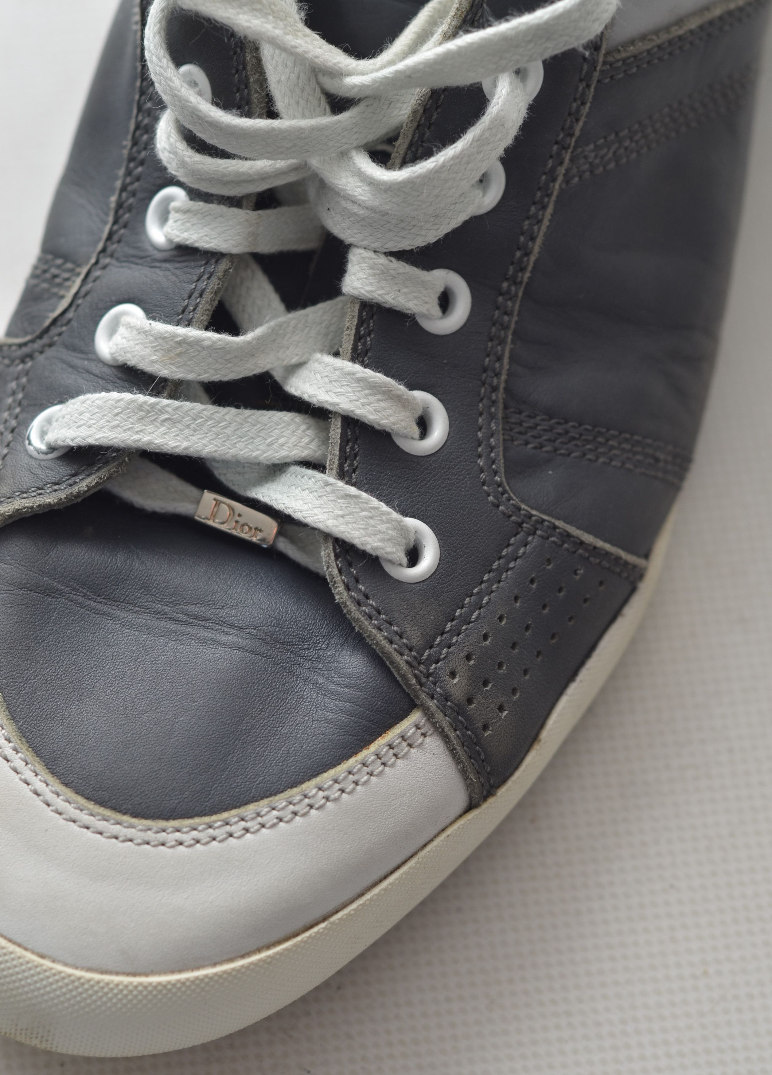 Dior DIOR Homme Vintage Leather Low Top Sneakers Made in Italy Size US 10.5 / EU 43-44 - 10 Thumbnail
