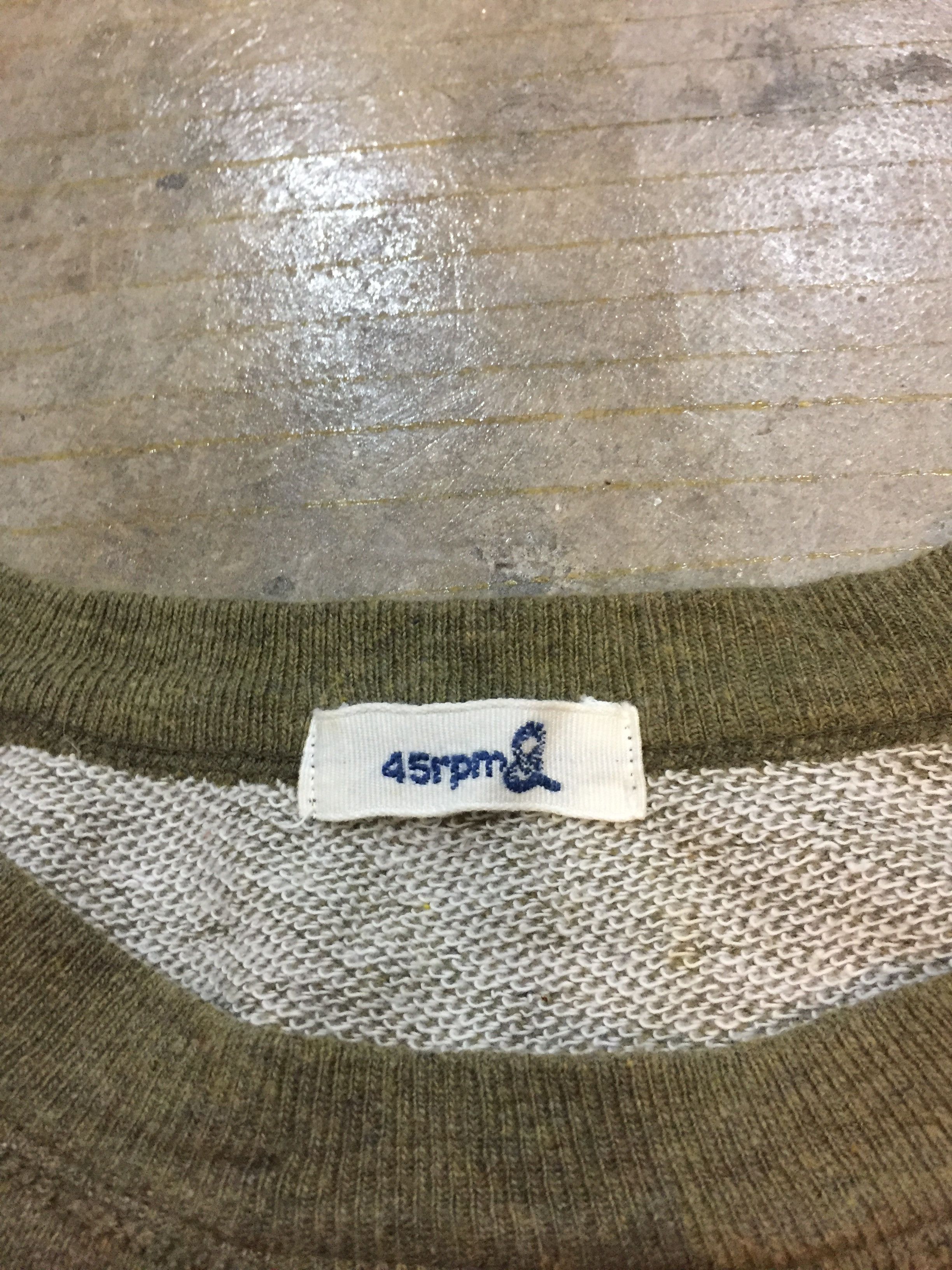 45rpm Vintage 45RPM Olive loopwheeler sweatshirt Size US M / EU 48-50 / 2 - 8 Thumbnail