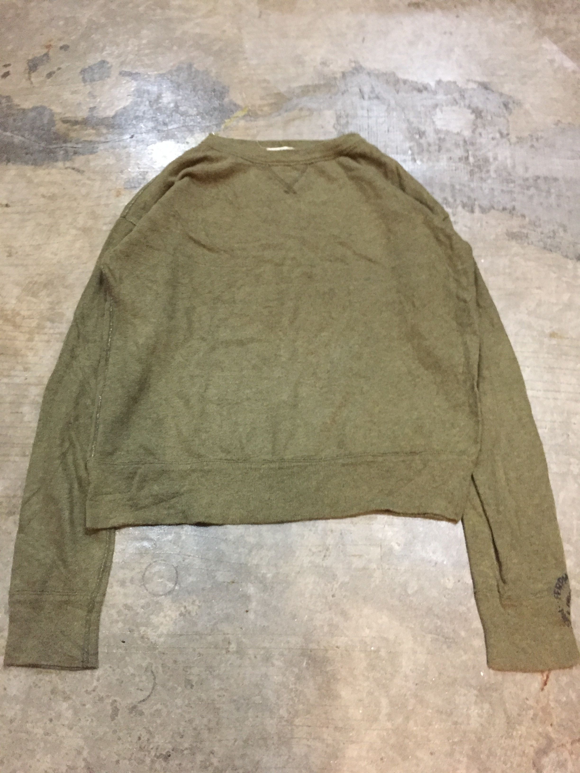 45rpm Vintage 45RPM Olive loopwheeler sweatshirt Size US M / EU 48-50 / 2 - 3 Thumbnail