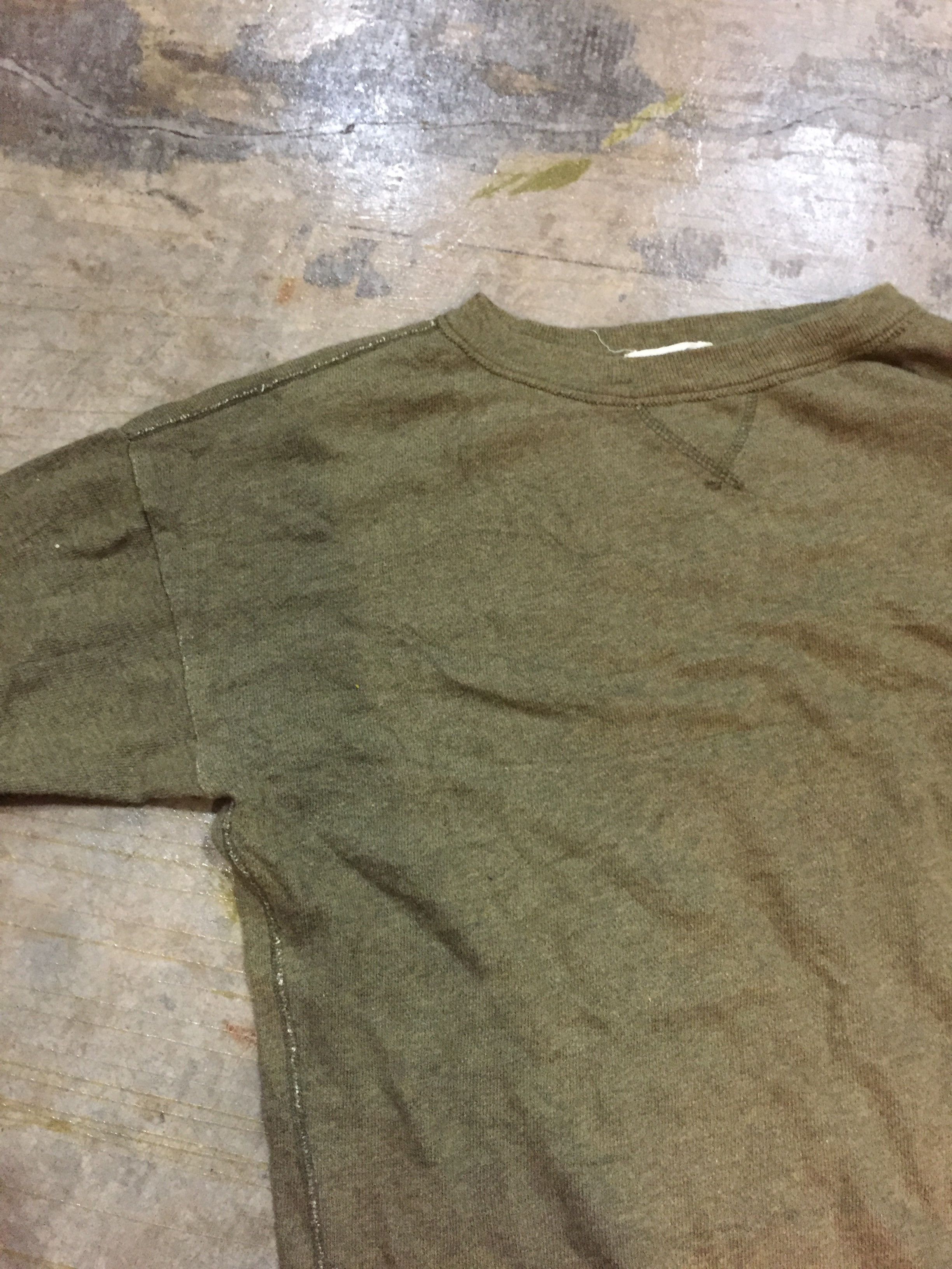 45rpm Vintage 45RPM Olive loopwheeler sweatshirt Size US M / EU 48-50 / 2 - 4 Thumbnail
