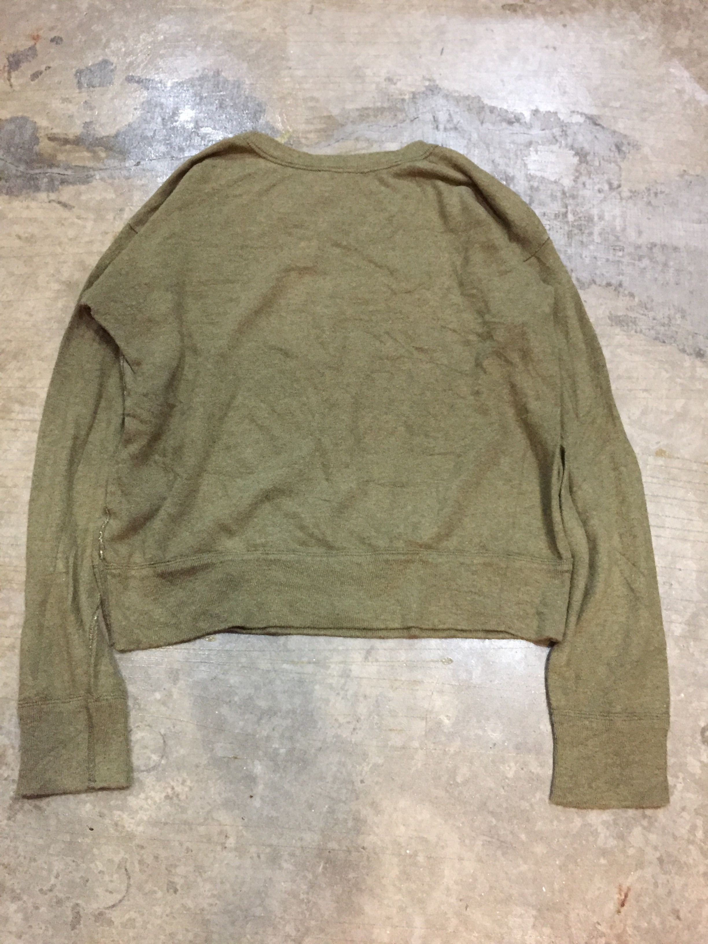 45rpm Vintage 45RPM Olive loopwheeler sweatshirt Size US M / EU 48-50 / 2 - 7 Thumbnail