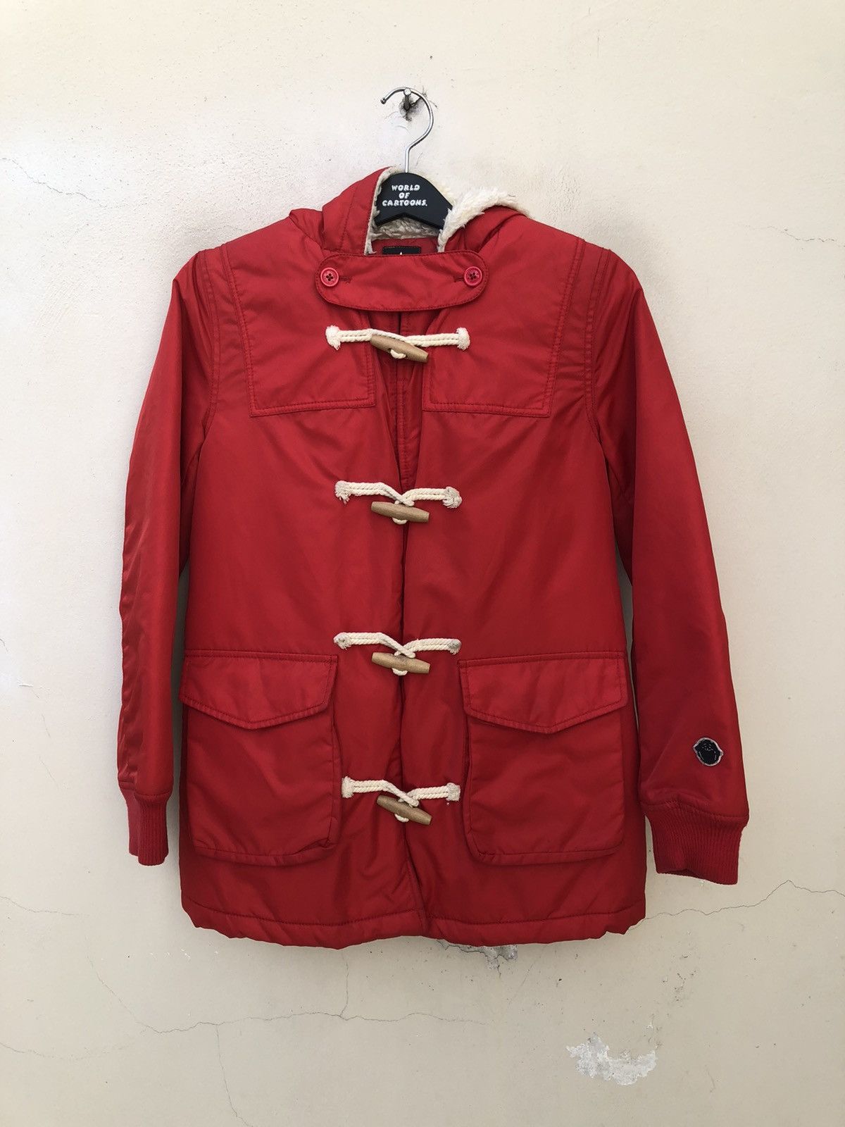 Hyoma Japan Unisex Red Duffle Jacket