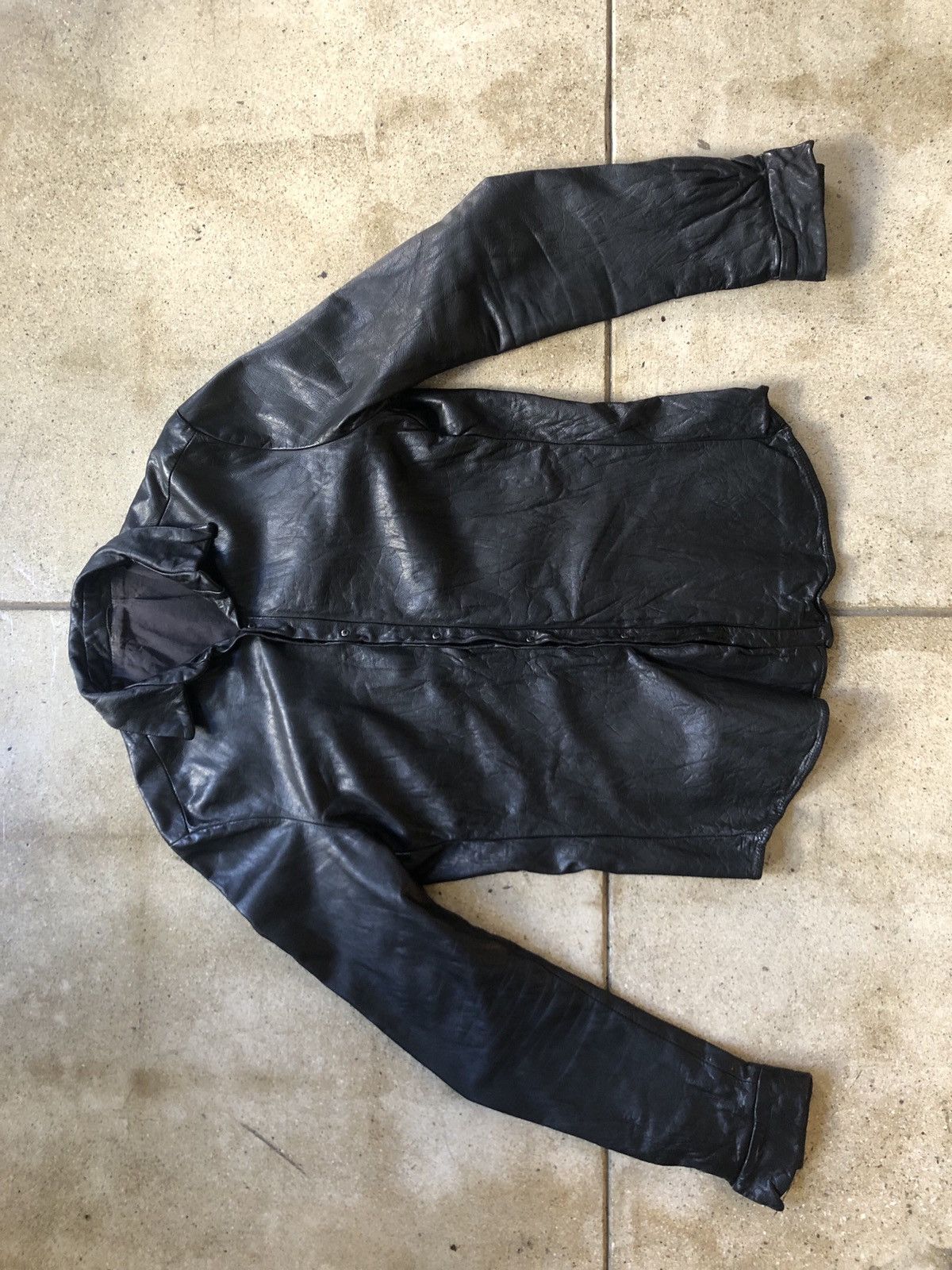 高*士様 c diem washable leather shirt ccp j Carpe Diem × Maurizio Altieri Carpe Diem Black Washable