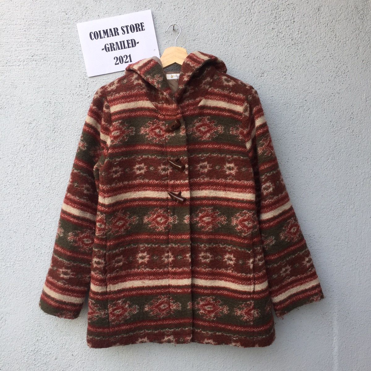 Vintage Golden Bear Navajo Zipper Sweater Hoodie