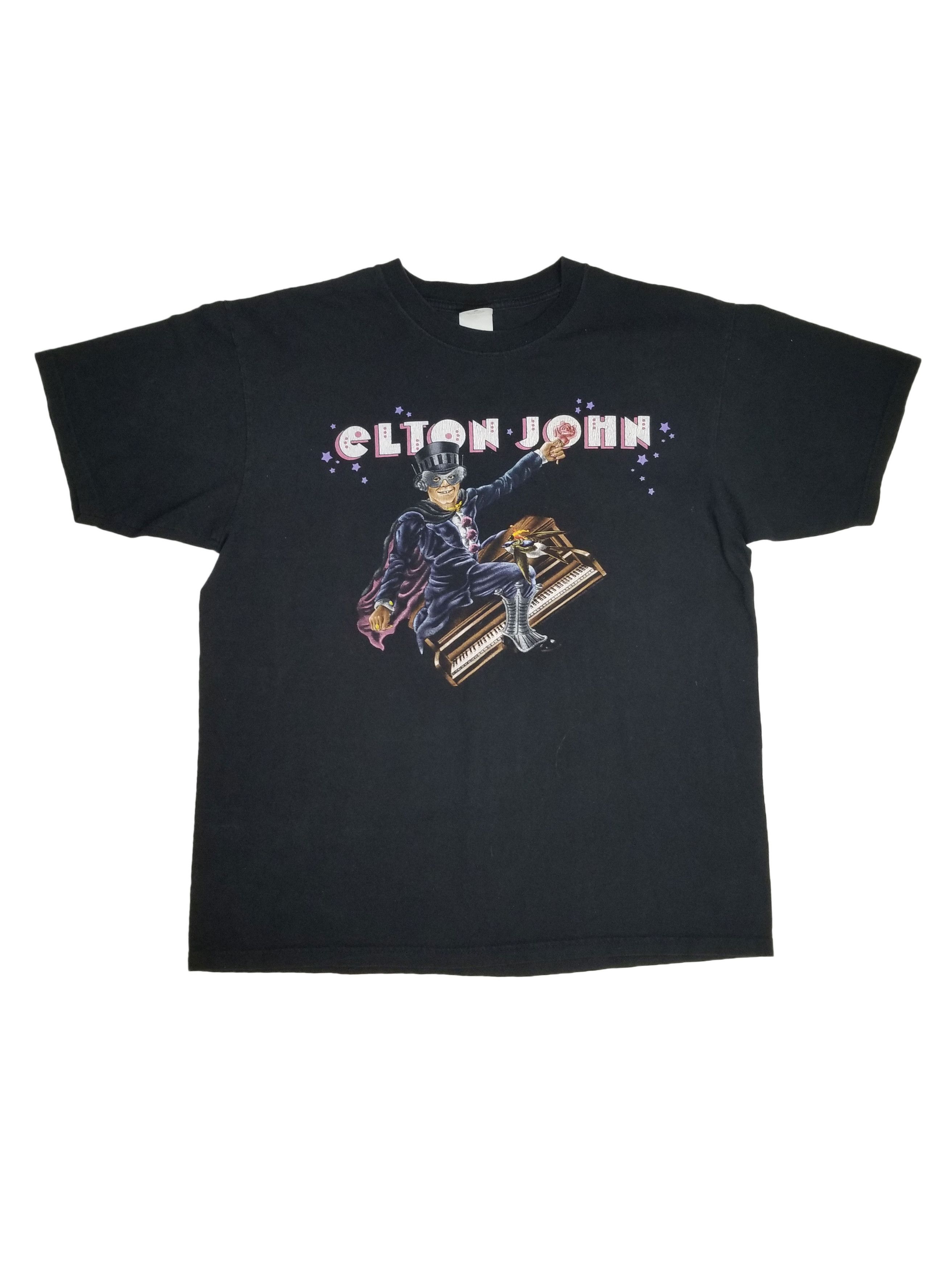Vintage Vintage Elton John Flying Piano Tour T-Shirt Size US L / EU 52-54 / 3 - 1 Preview