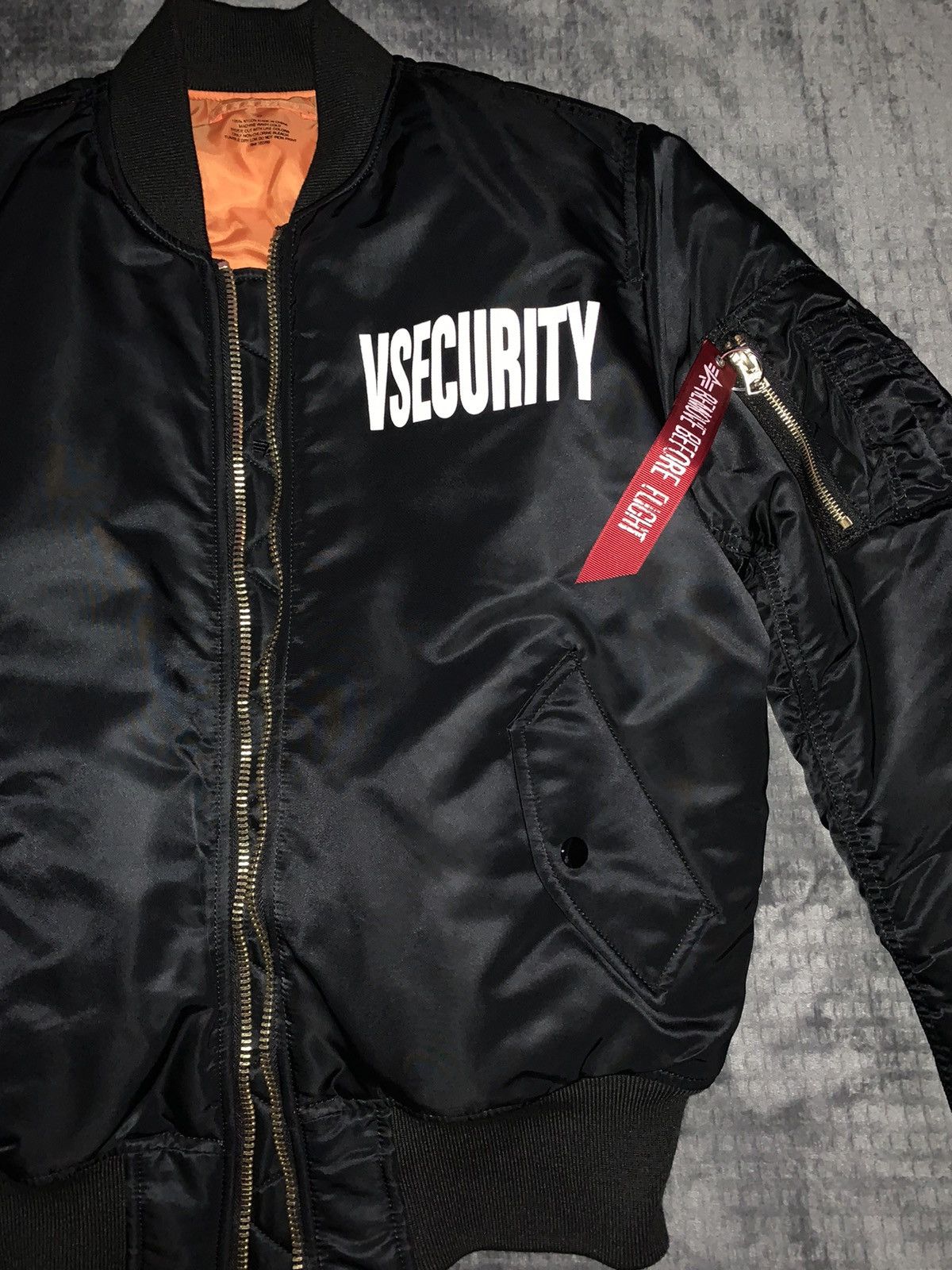 Alpha Industries Playboi Carti VSECURITY Bomber Jacket . King Vamp