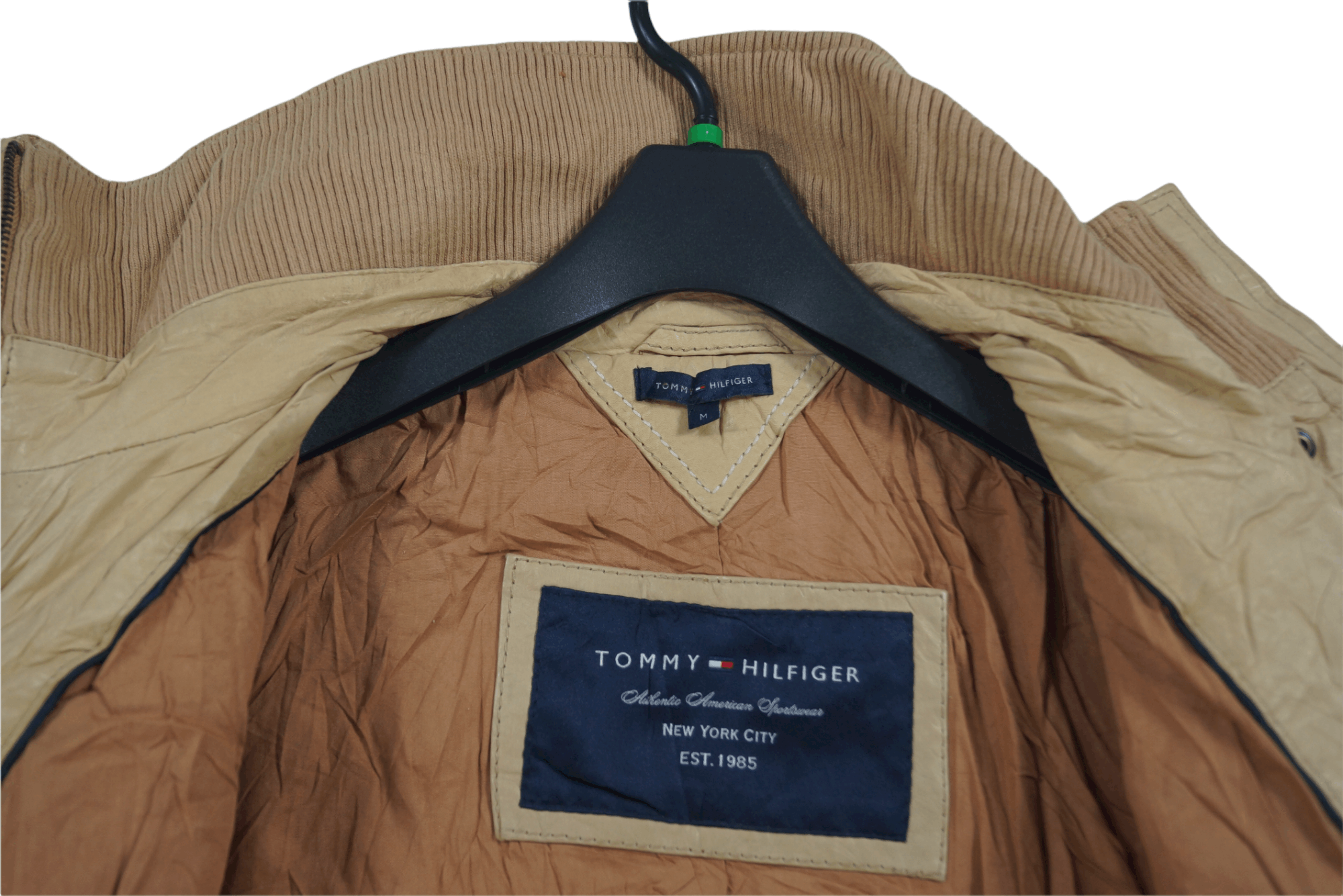 Rare!! Vintage Tommy Hilfiger Syntetic Leather Jacket