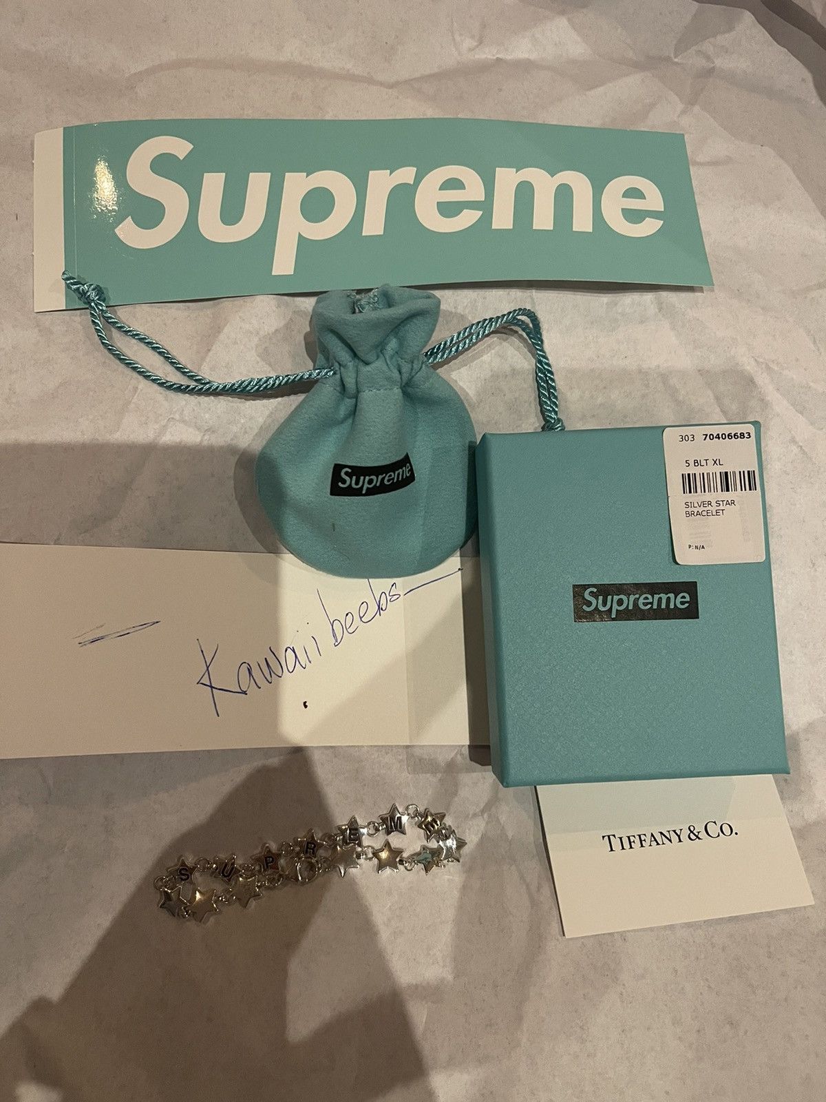 Supreme Supreme x Tiffany & Co. star bracelet | Grailed