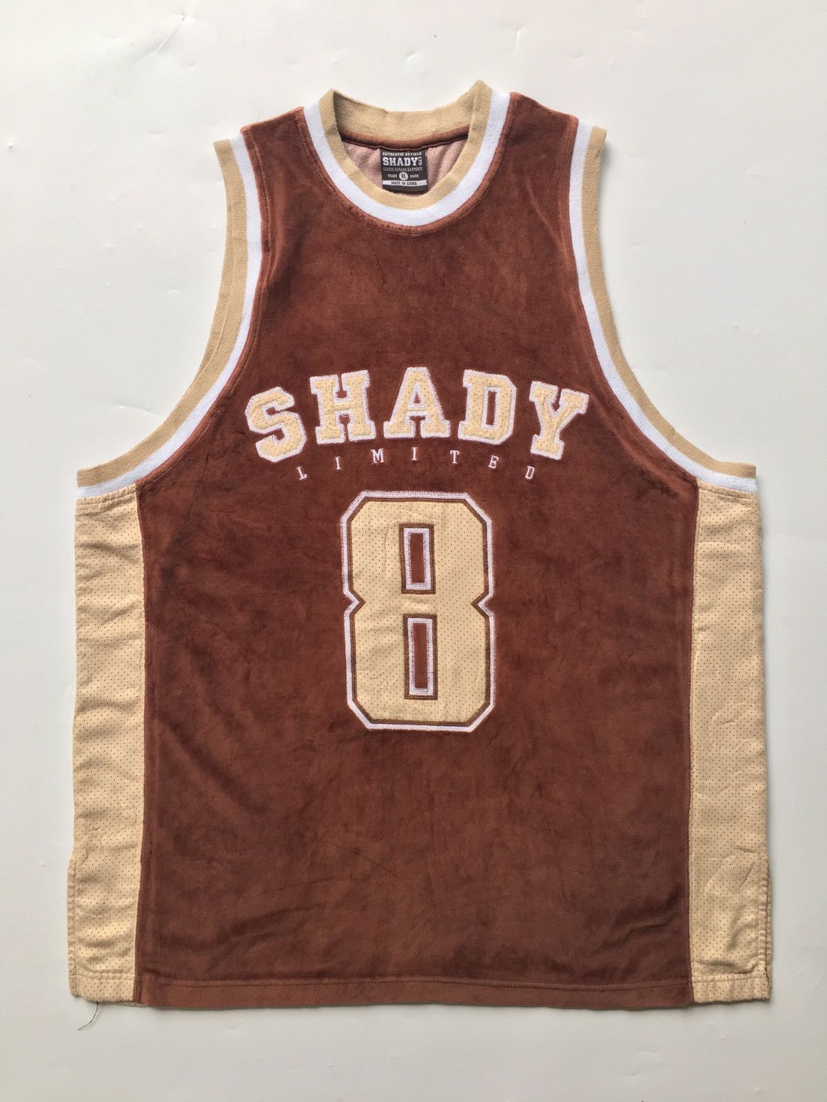Eminem × Streetwear × Vintage Vintage Shady 8 Velvet Jersey | Grailed