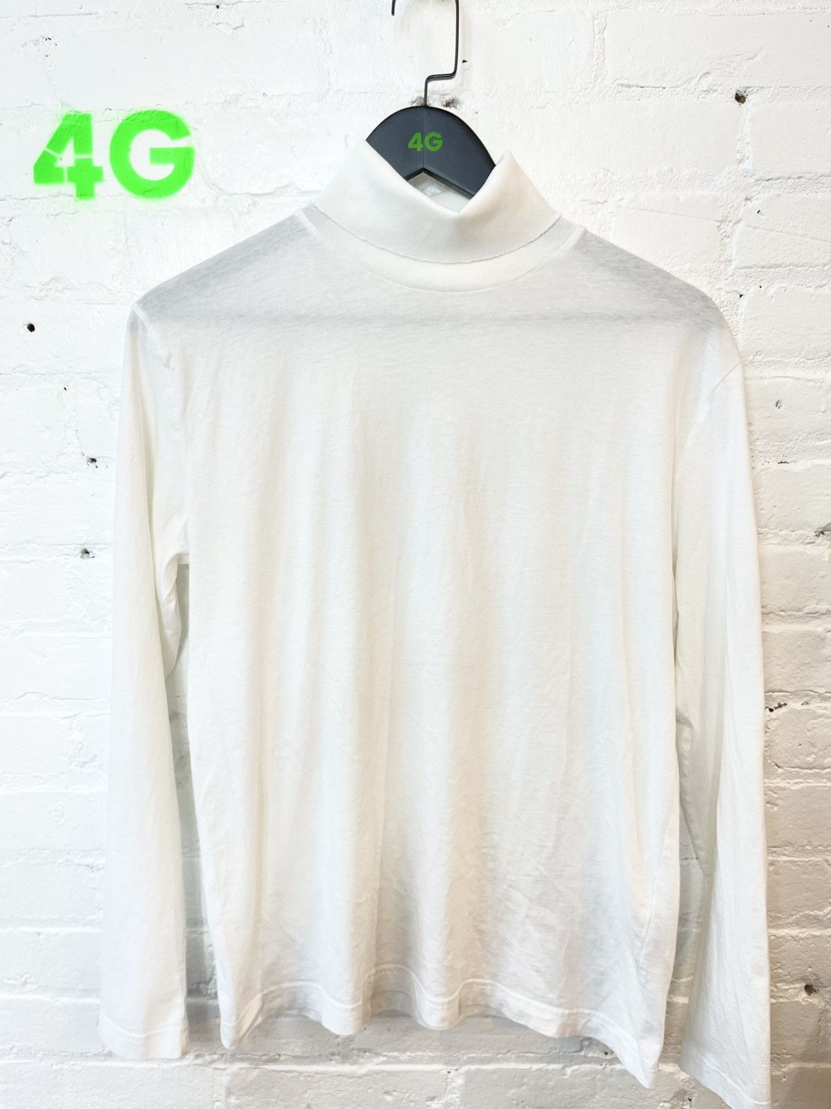 PRADA White Turtleneck Shirt Medium