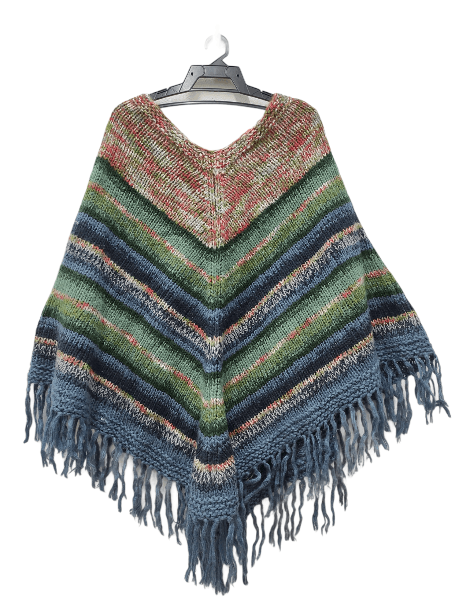 Sisley VINTAGE SISLEY KNITTED CLOAK CAPE PONCHO Size ONE SIZE - 2 Thumbnail