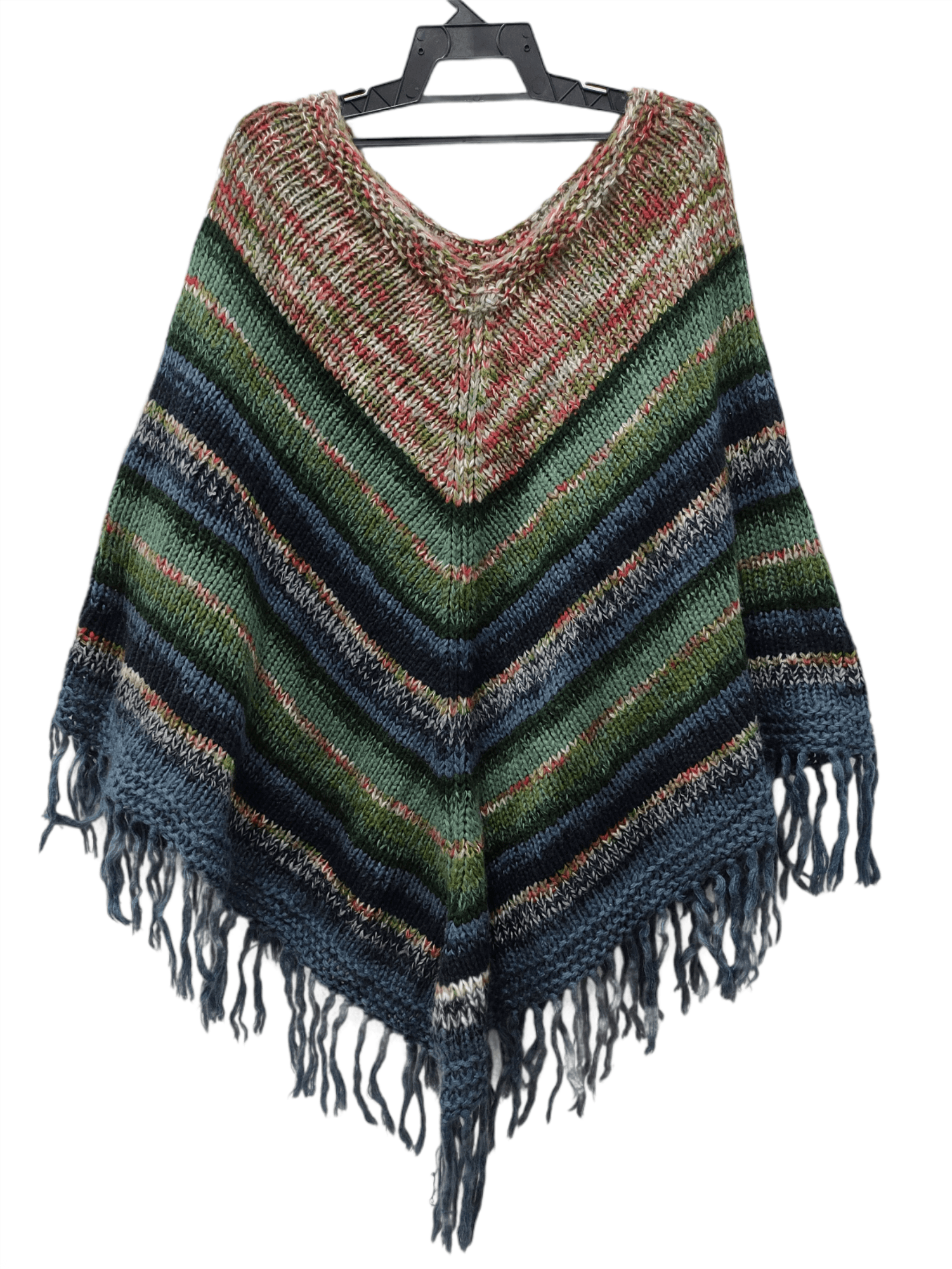Sisley VINTAGE SISLEY KNITTED CLOAK CAPE PONCHO Size ONE SIZE - 1 Thumbnail
