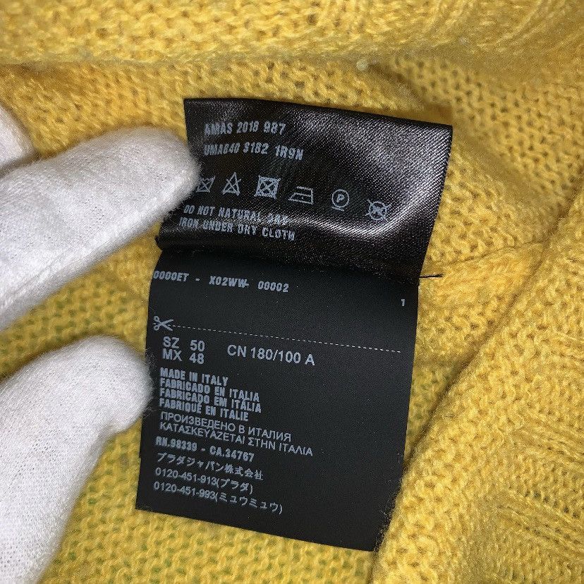 Prada PRADA 18SS YELLOW banana knit Size US M / EU 48-50 / 2 - 5 Thumbnail
