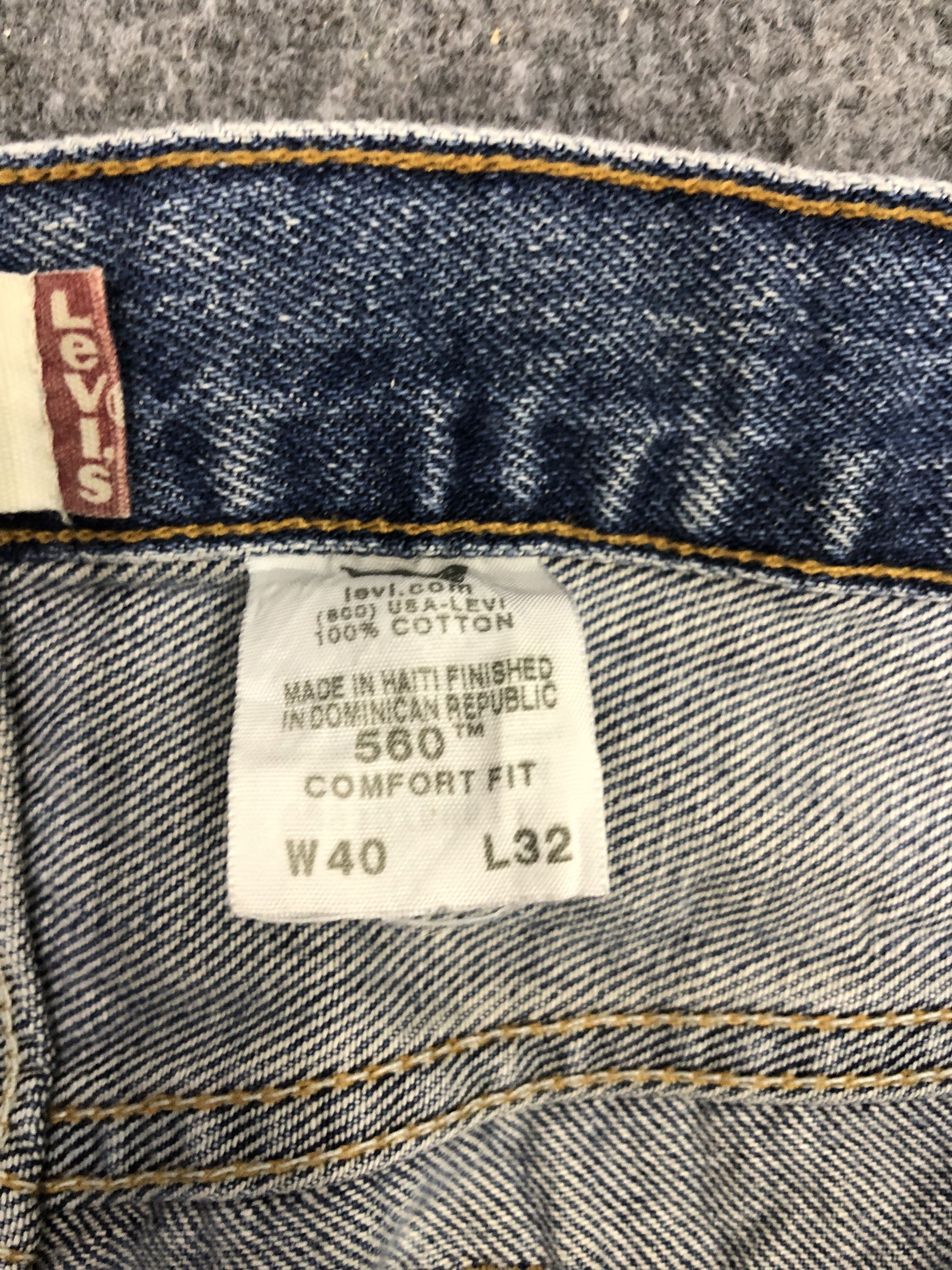 Levi's Vintage Levis 560 Sun Faded Denim DP1263 Size US 40 / EU 56 - 6 Thumbnail