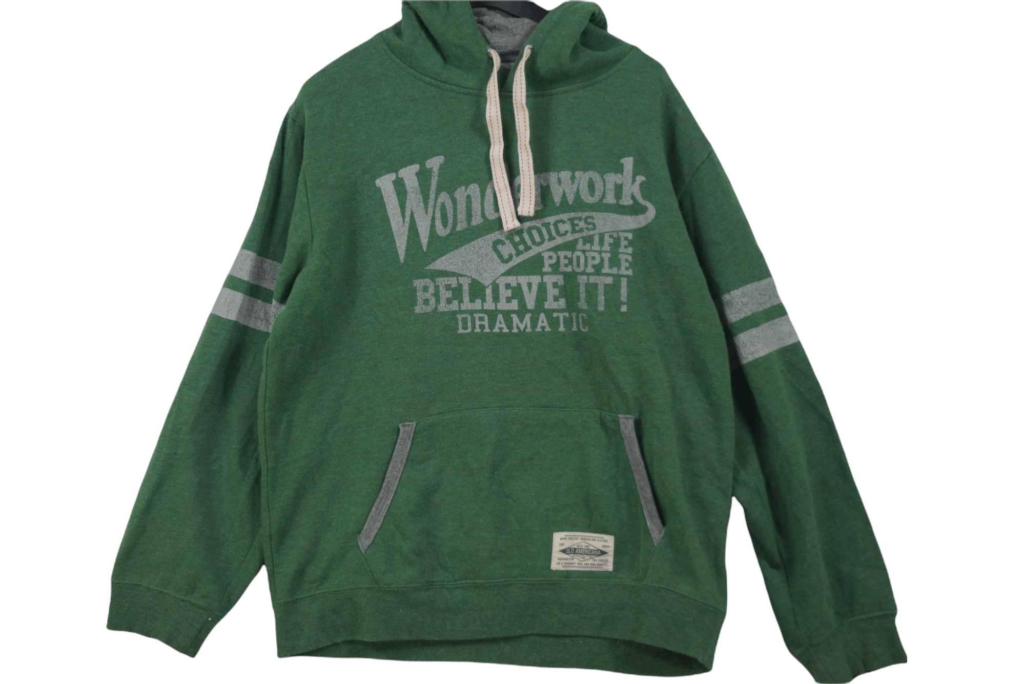 Vintage Rare!! Hoodie Pullover Wonderwork Spellout Size US L / EU 52-54 / 3 - 1 Thumbnail