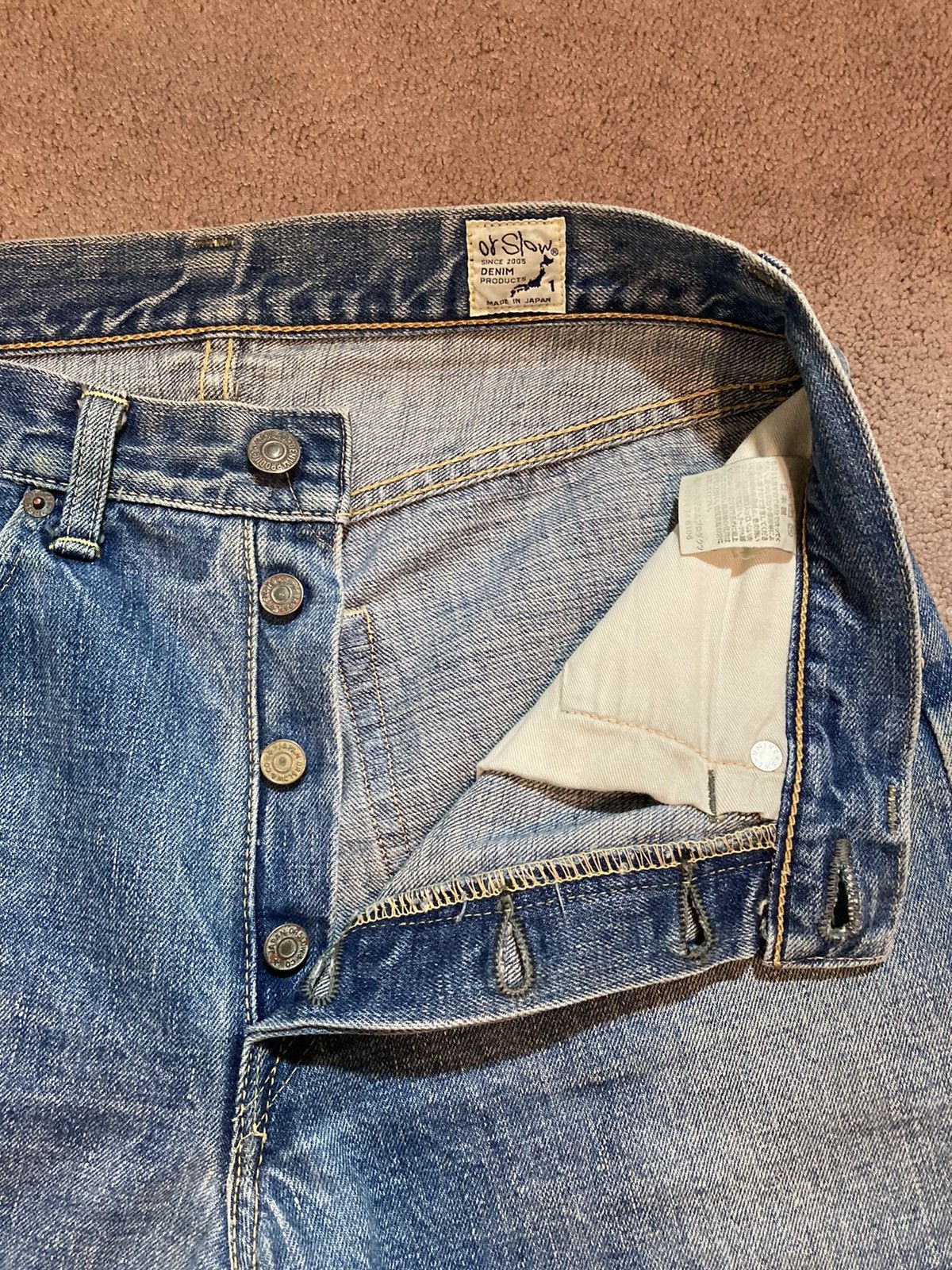 Orslow Orslow 105 “2 Year Wash” Selvedge Jeans - Standard Fit Size US 30 / EU 46 - 8 Thumbnail