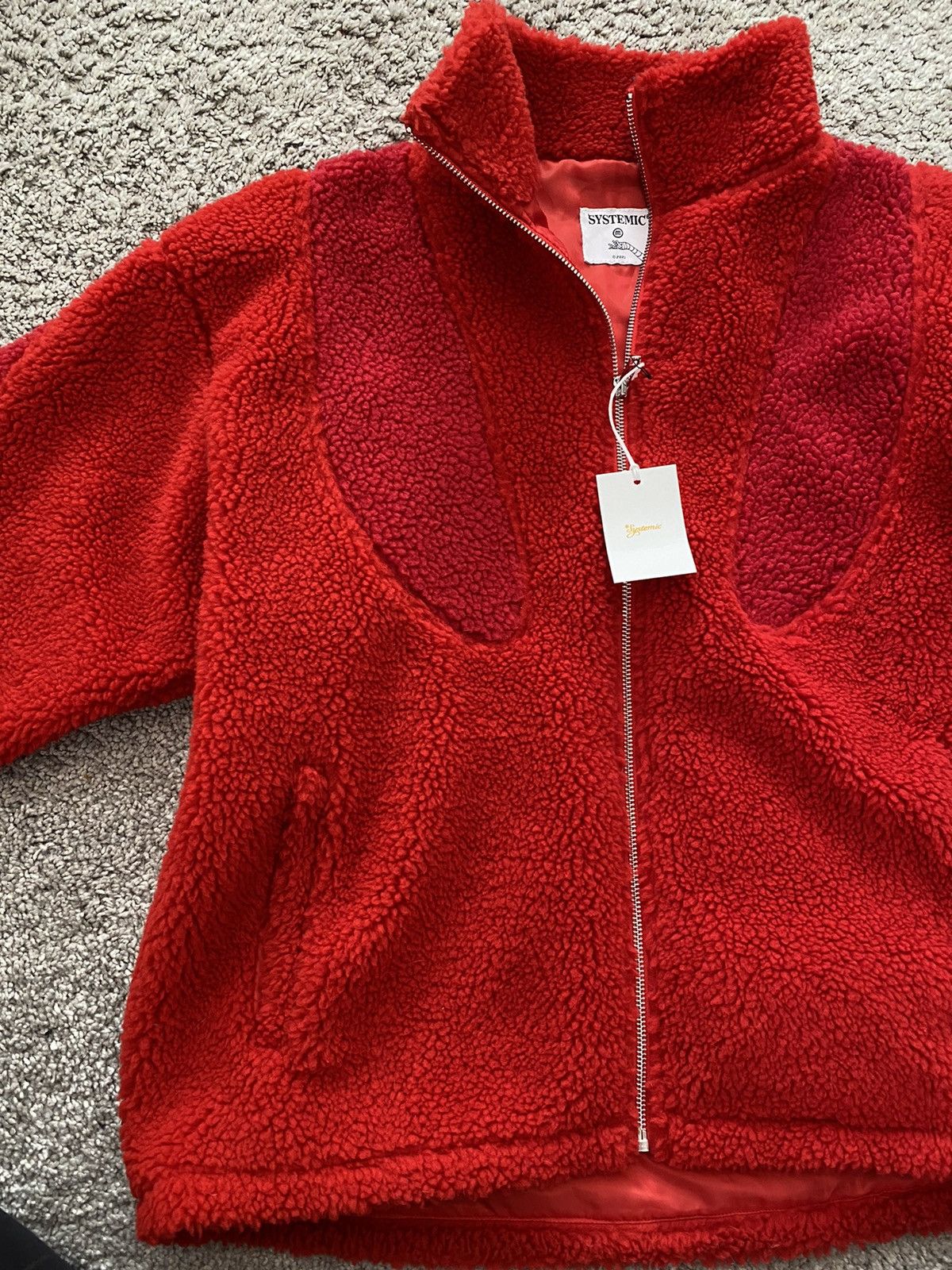 Vintage Systemic Teddy Fleece Jacke | Grailed