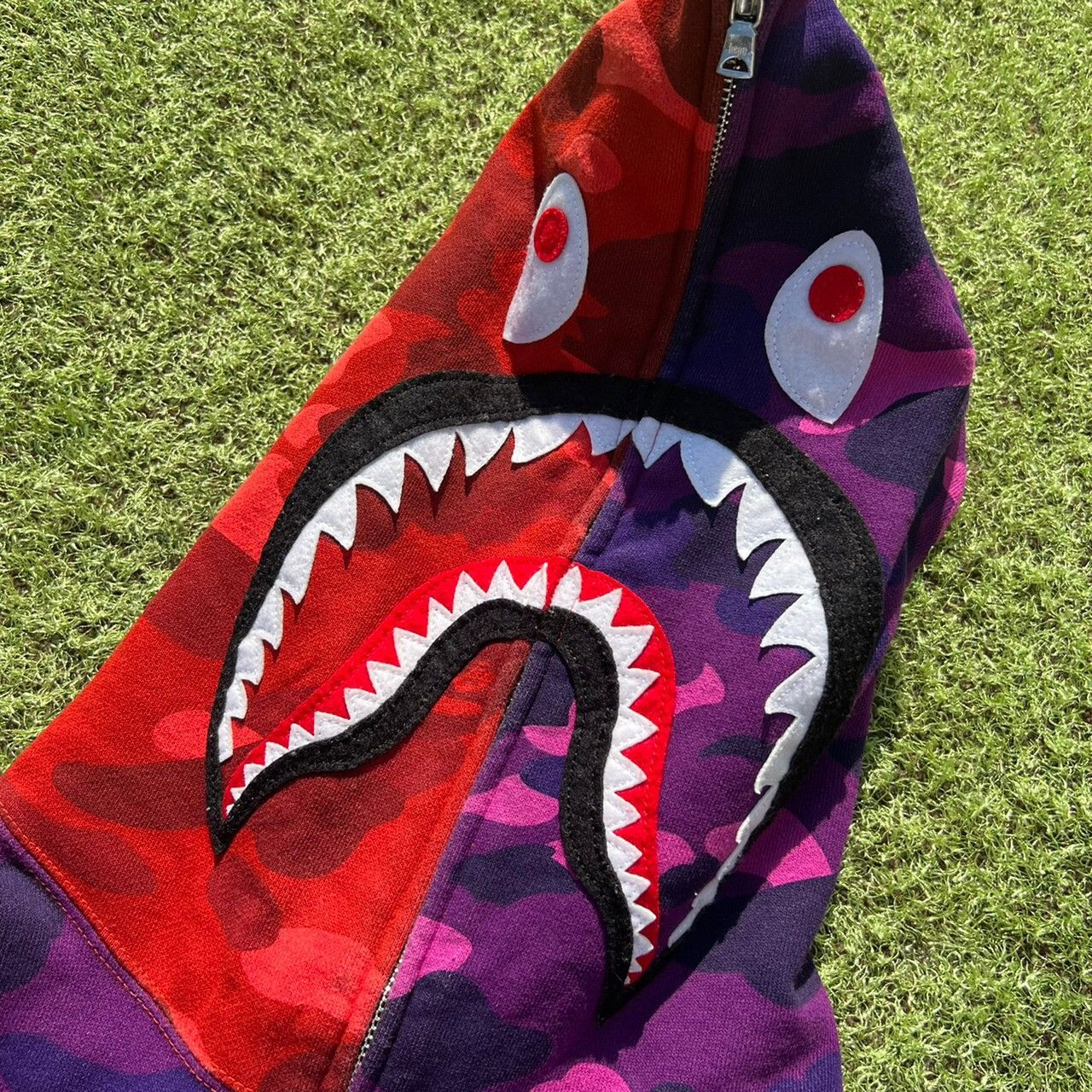 Bape BAPE shark mix crazy camo full zip hoodie Size US L / EU 52-54 / 3 - 3 Thumbnail