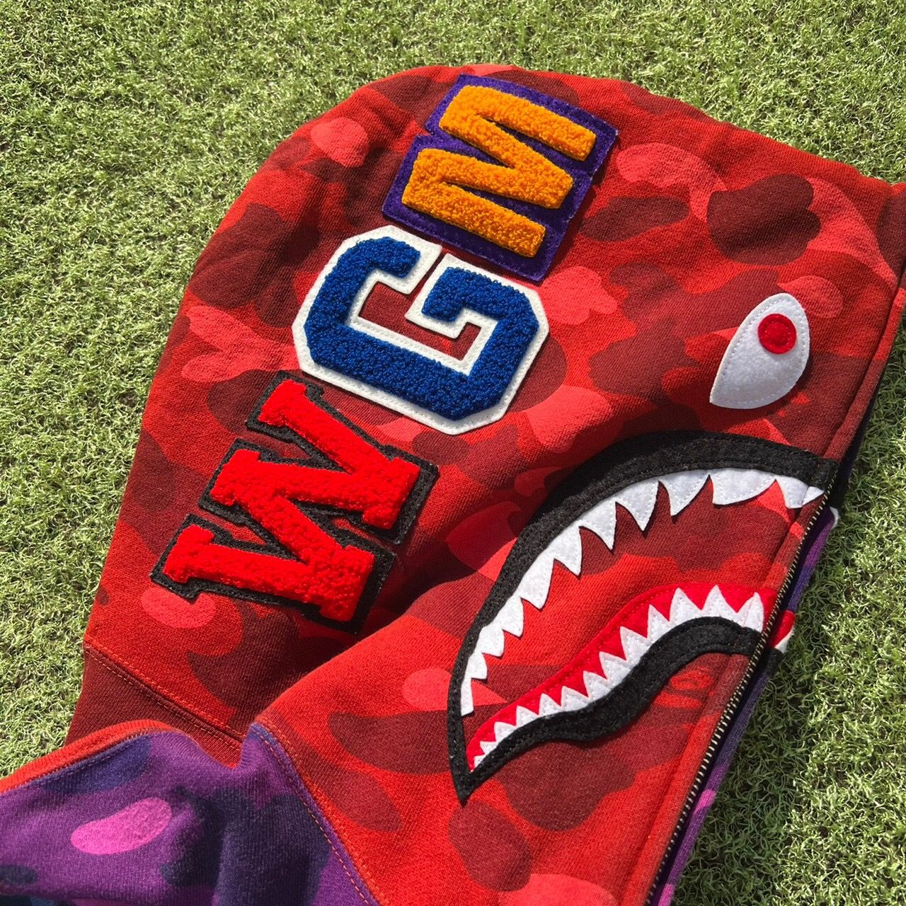 Bape BAPE shark mix crazy camo full zip hoodie Size US L / EU 52-54 / 3 - 5 Thumbnail