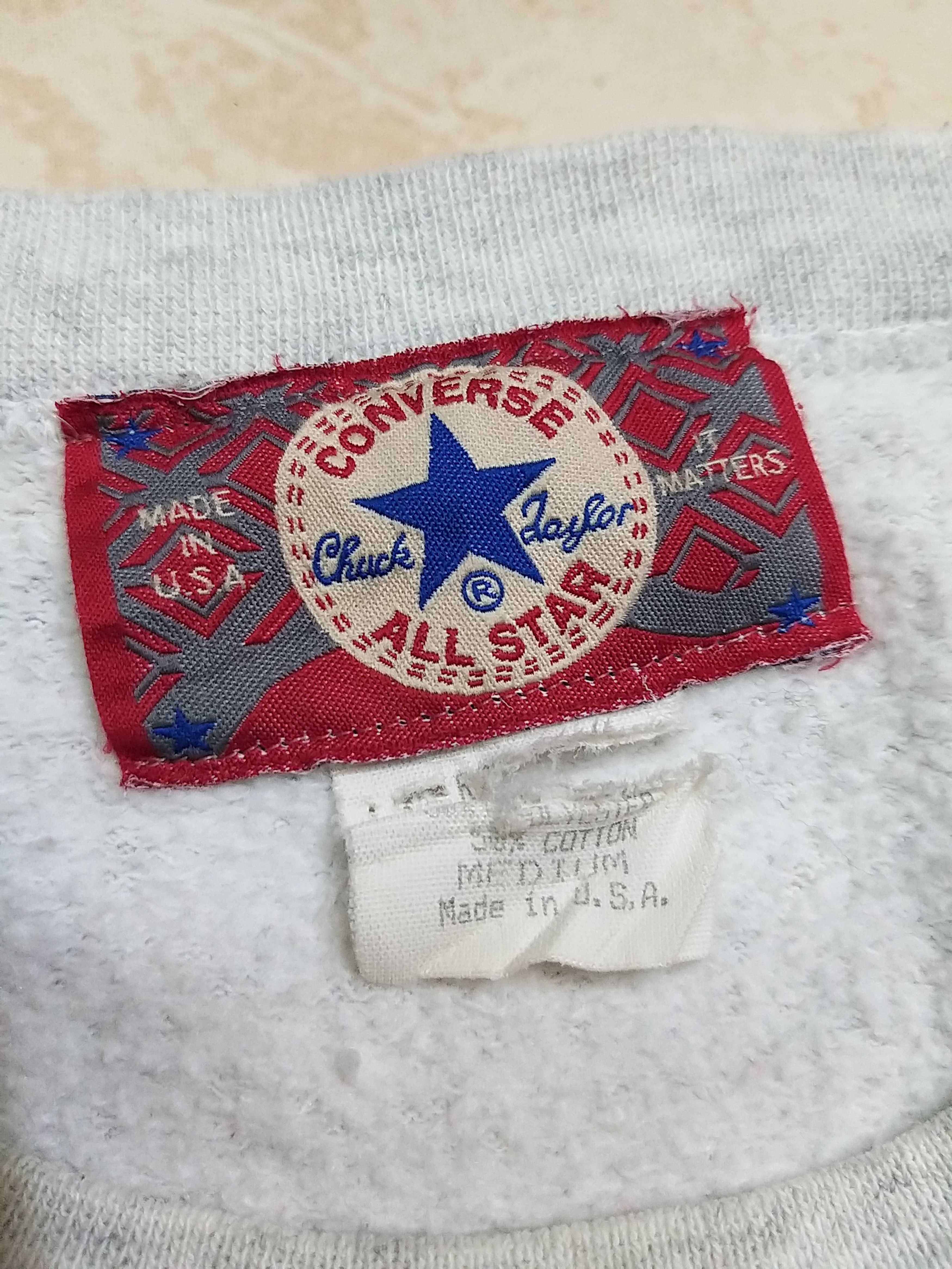 Converse VINTAGE 90'S CONVERSE ALL STAR BIG LOGO PULLOVER SWEATSHIRT Size US M / EU 48-50 / 2 - 7 Thumbnail