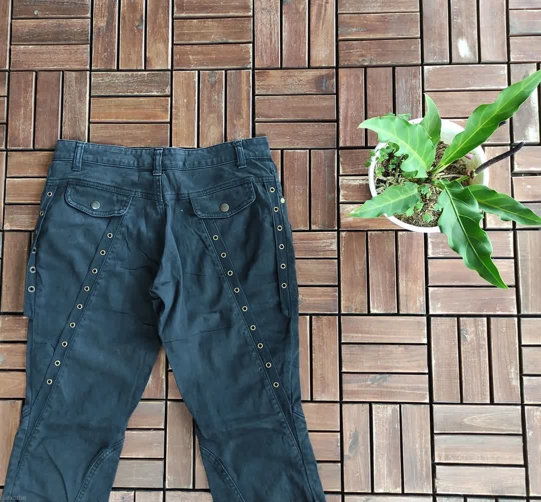 Japanese Brand Back Rush Spiral Lace Flared Jeans Size US 31 - 5 Thumbnail