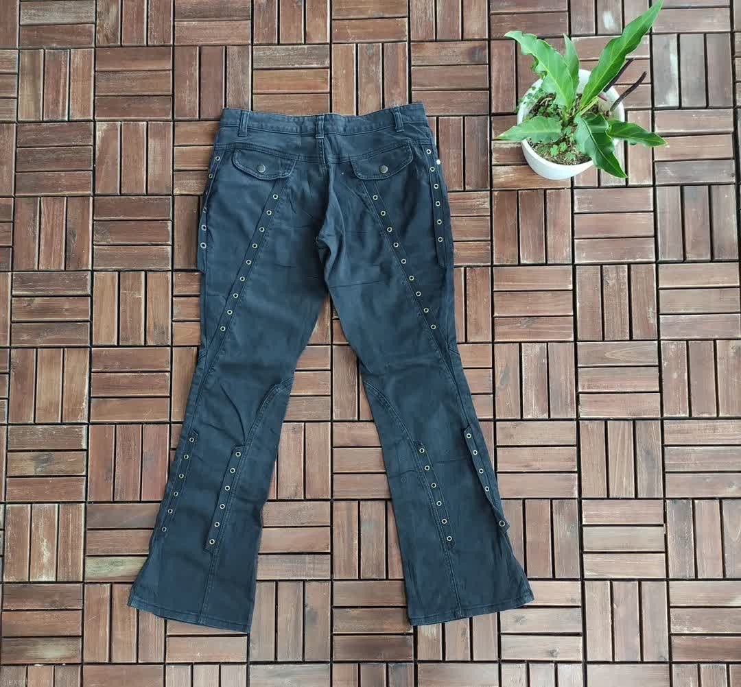 Japanese Brand Back Rush Spiral Lace Flared Jeans Size US 31 - 6 Thumbnail