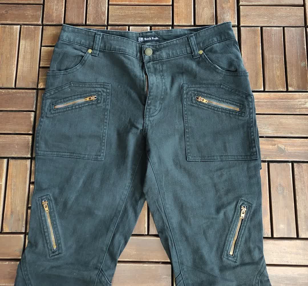 Japanese Brand Back Rush Spiral Lace Flared Jeans Size US 31 - 8 Thumbnail