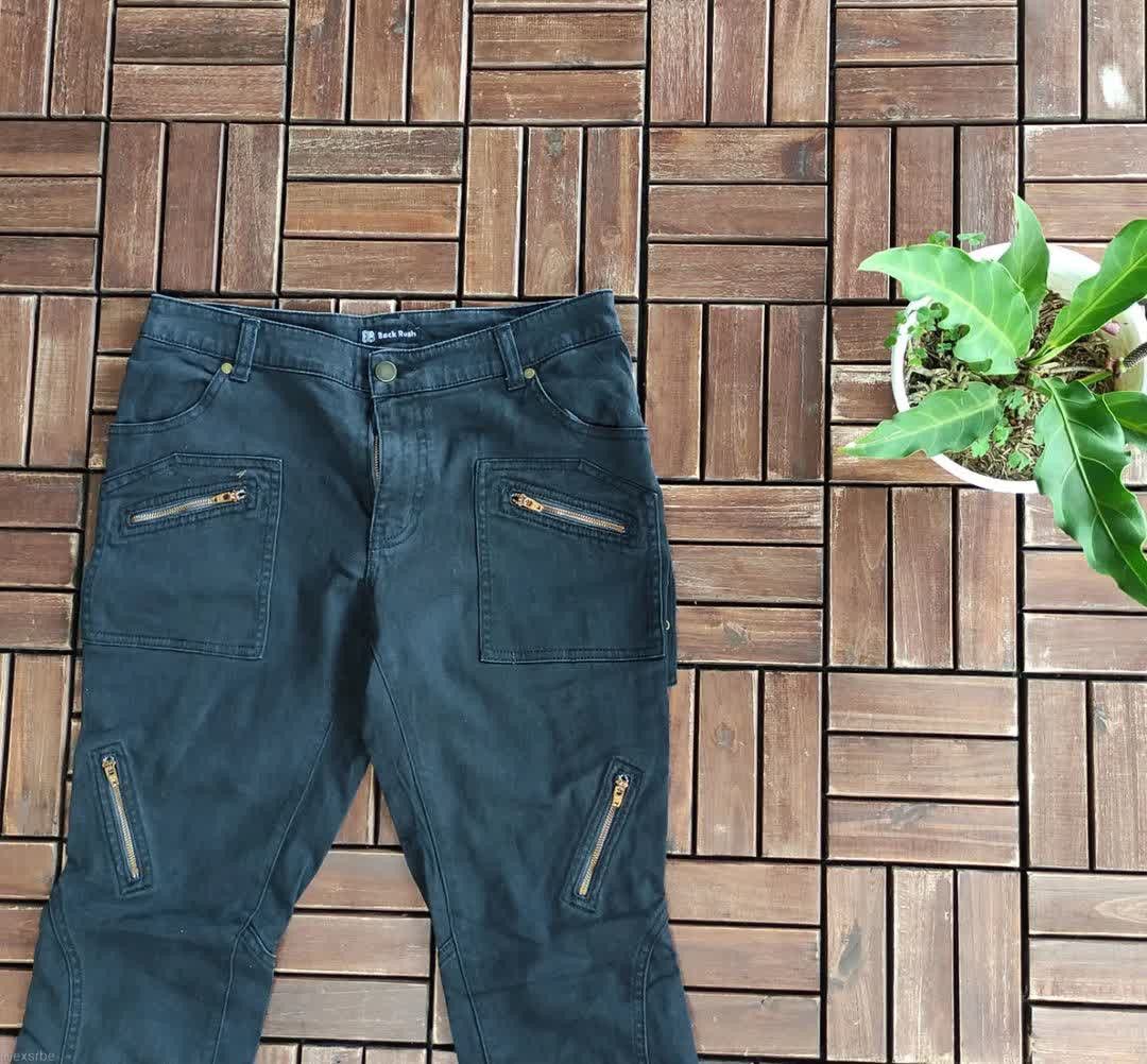 Japanese Brand Back Rush Spiral Lace Flared Jeans Size US 31 - 3 Thumbnail