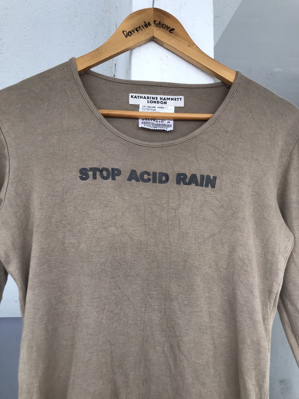 Katharine Hamnett London Vintage Katherinne Hamnett London Stop Acid Rain tee Size US XS / EU 42 / 0 - 5 Thumbnail
