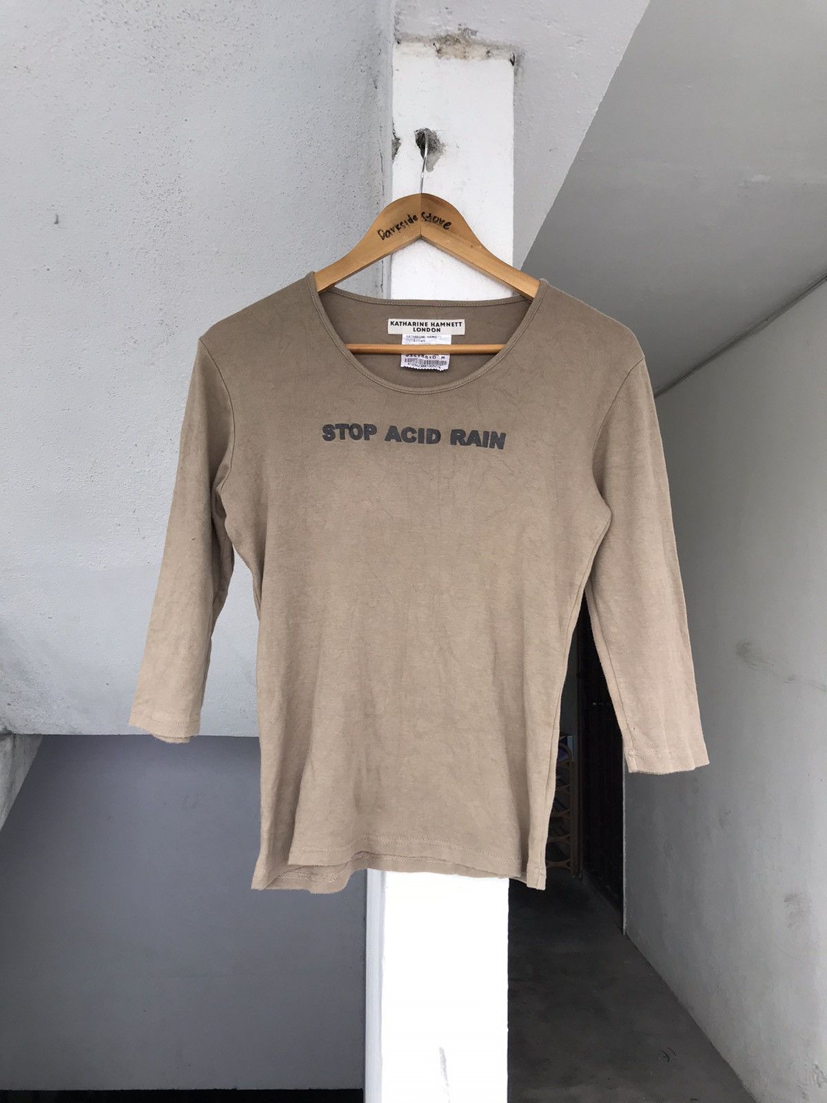 Katharine Hamnett London Vintage Katherinne Hamnett London Stop Acid Rain tee Size US XS / EU 42 / 0 - 4 Thumbnail