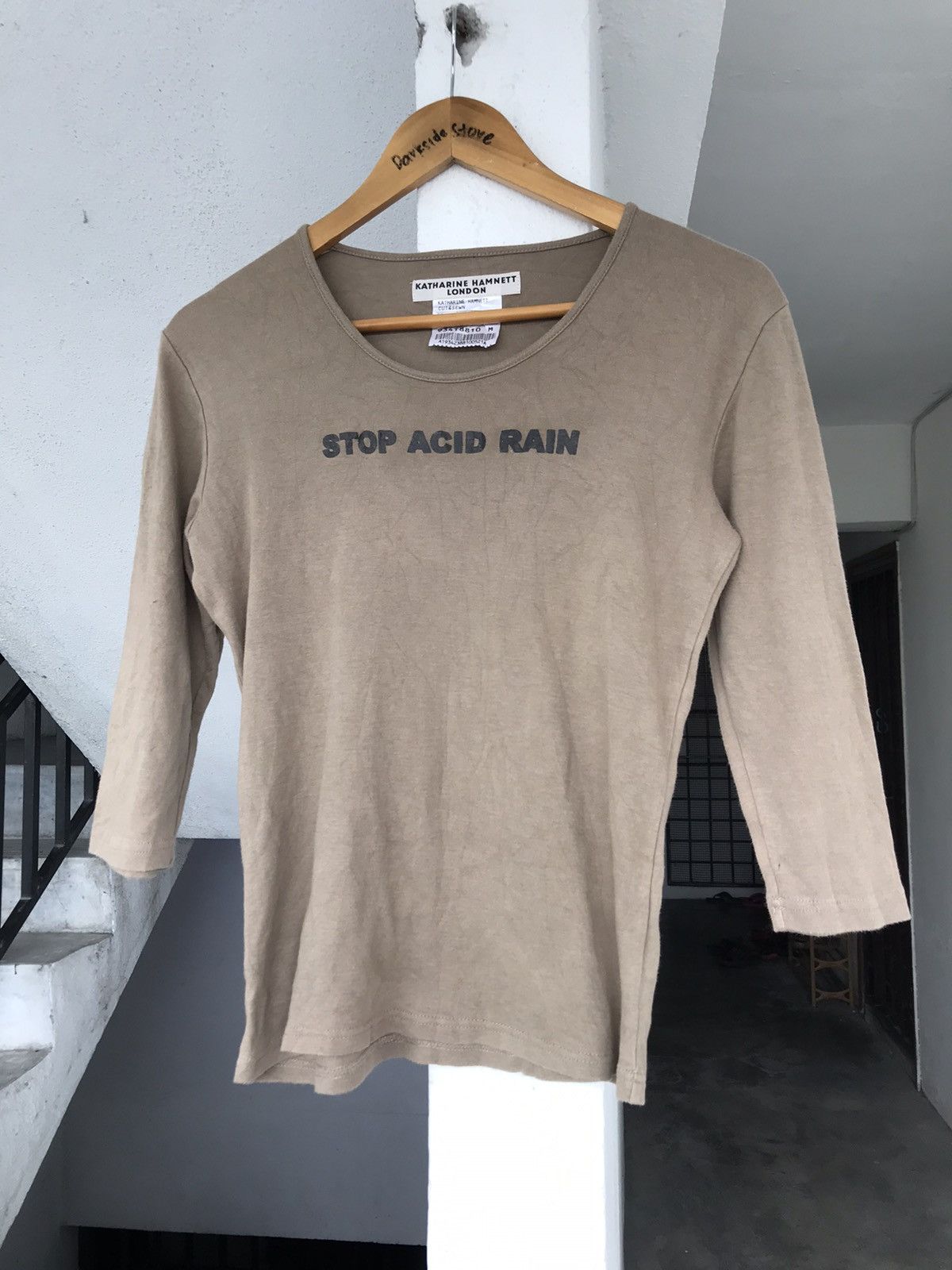 Katharine Hamnett London Vintage Katherinne Hamnett London Stop Acid Rain tee Size US XS / EU 42 / 0 - 3 Thumbnail