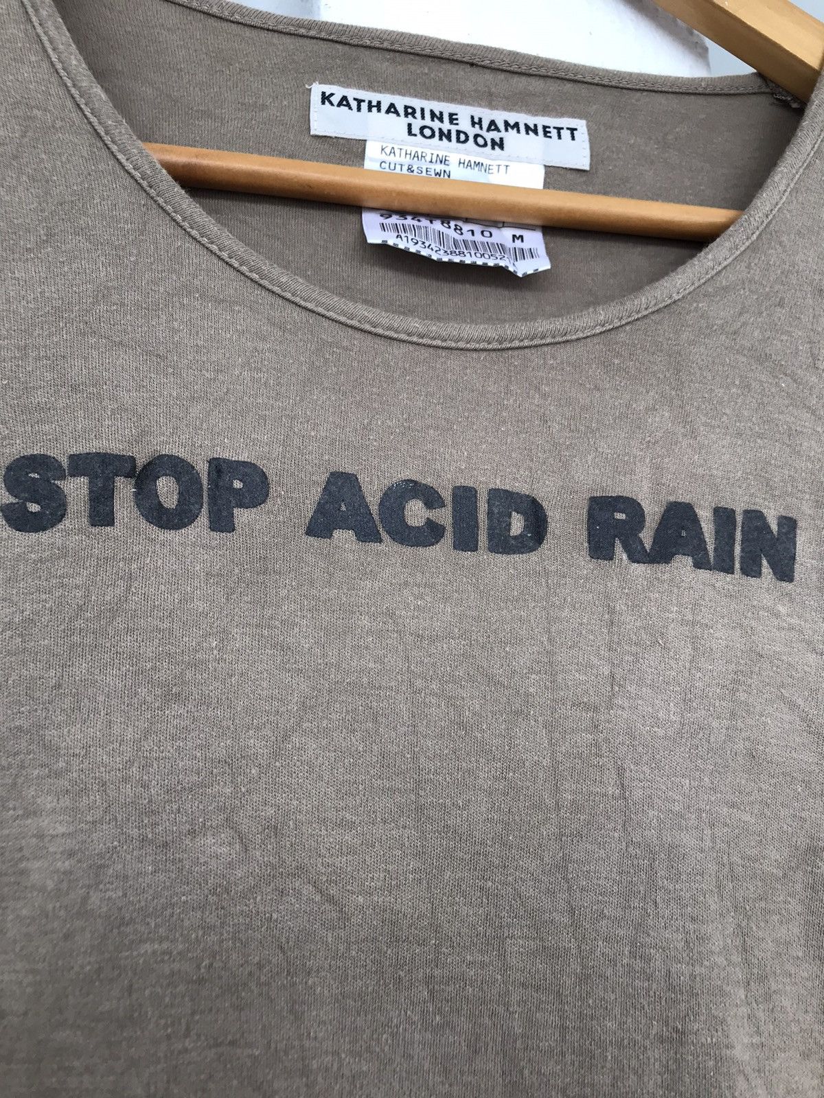 Katharine Hamnett London Vintage Katherinne Hamnett London Stop Acid Rain tee Size US XS / EU 42 / 0 - 6 Thumbnail