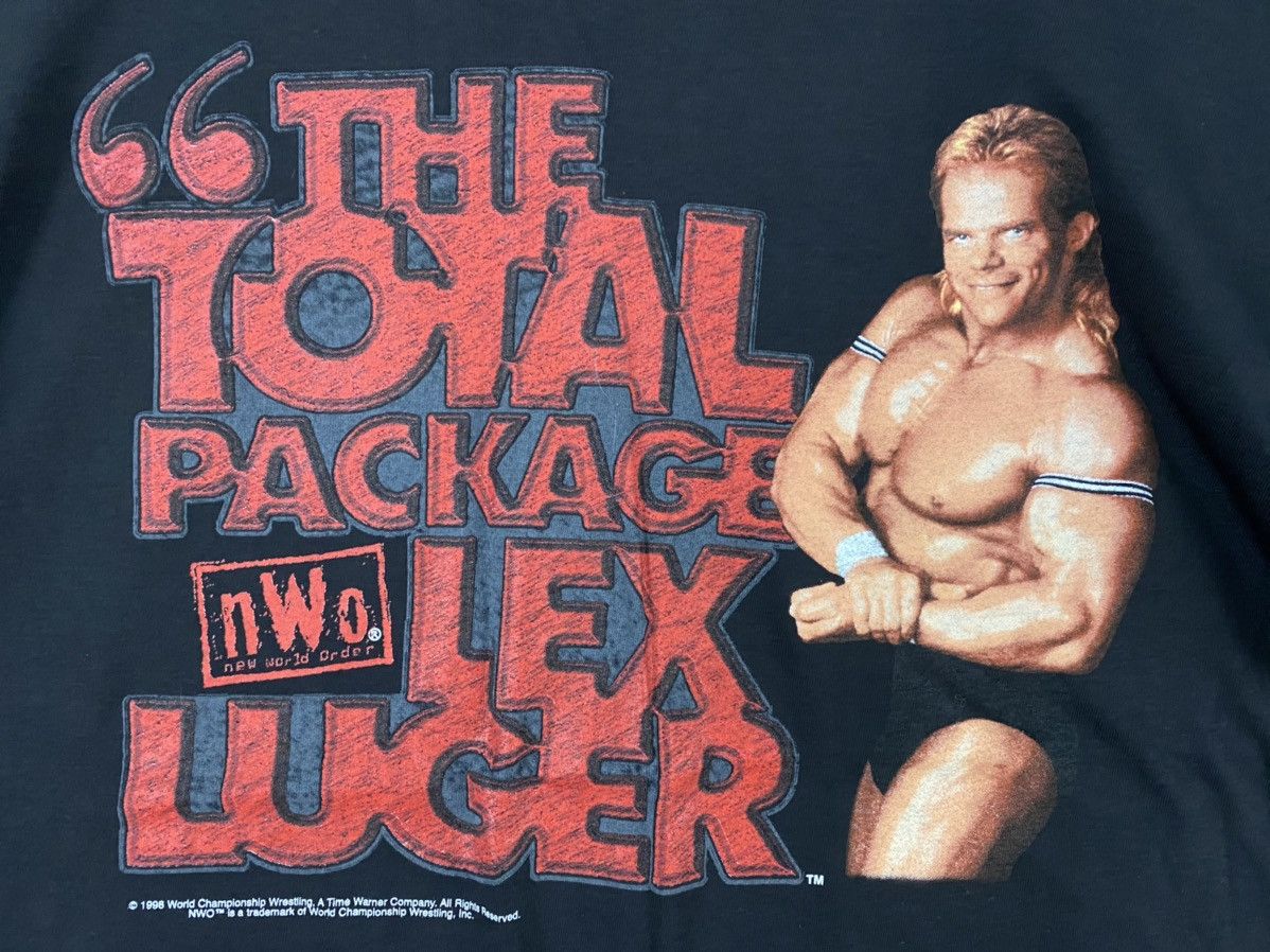 Vintage × WCW/nWo × WWF vintage 1998 lex luger the total package rare nice t-shirts Size US L / EU 52-54 / 3 - 3 Thumbnail