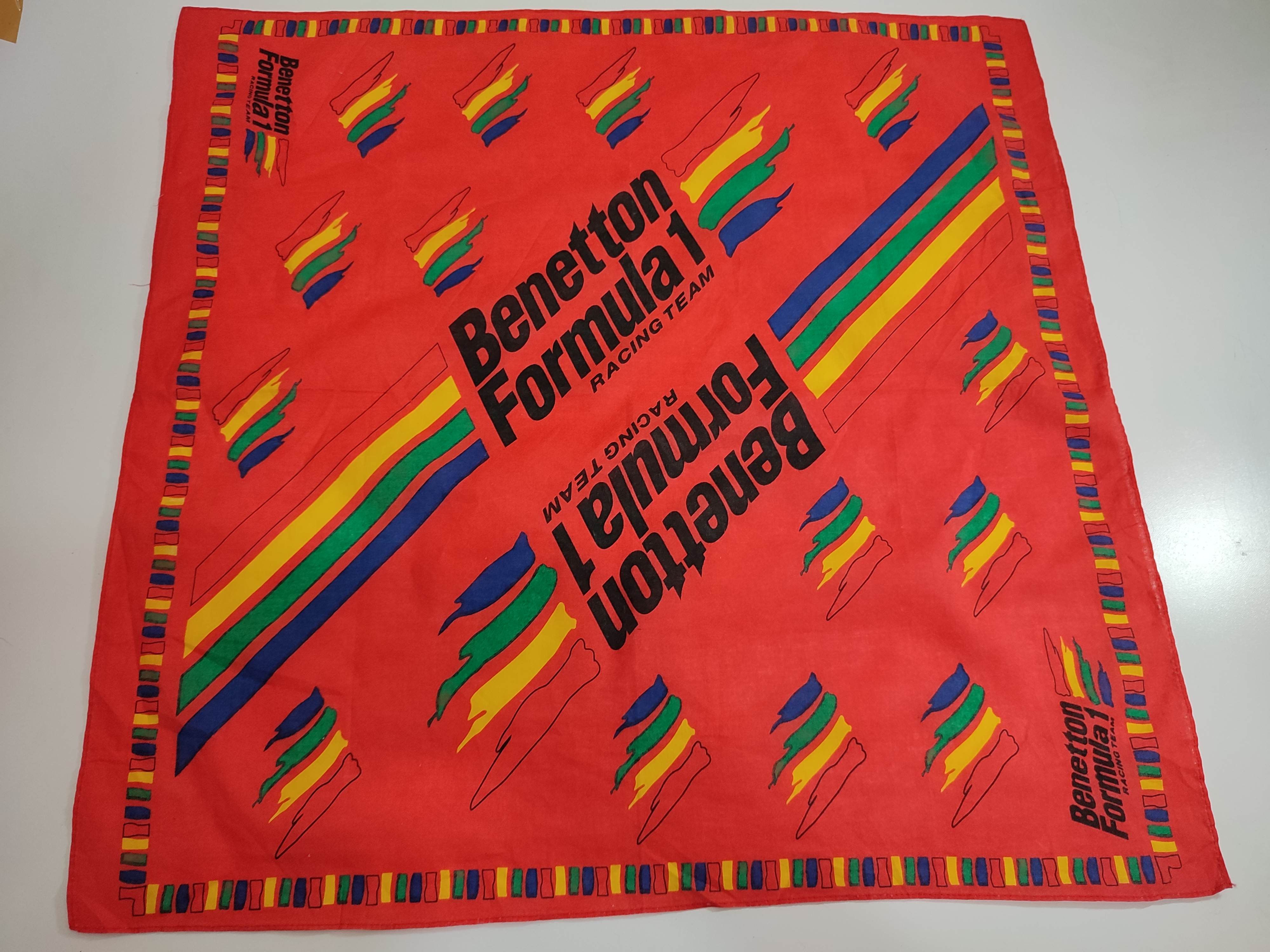 Benetton Benetton Formula Racing Handkerchief Headband Masked Size ONE SIZE - 8 Thumbnail