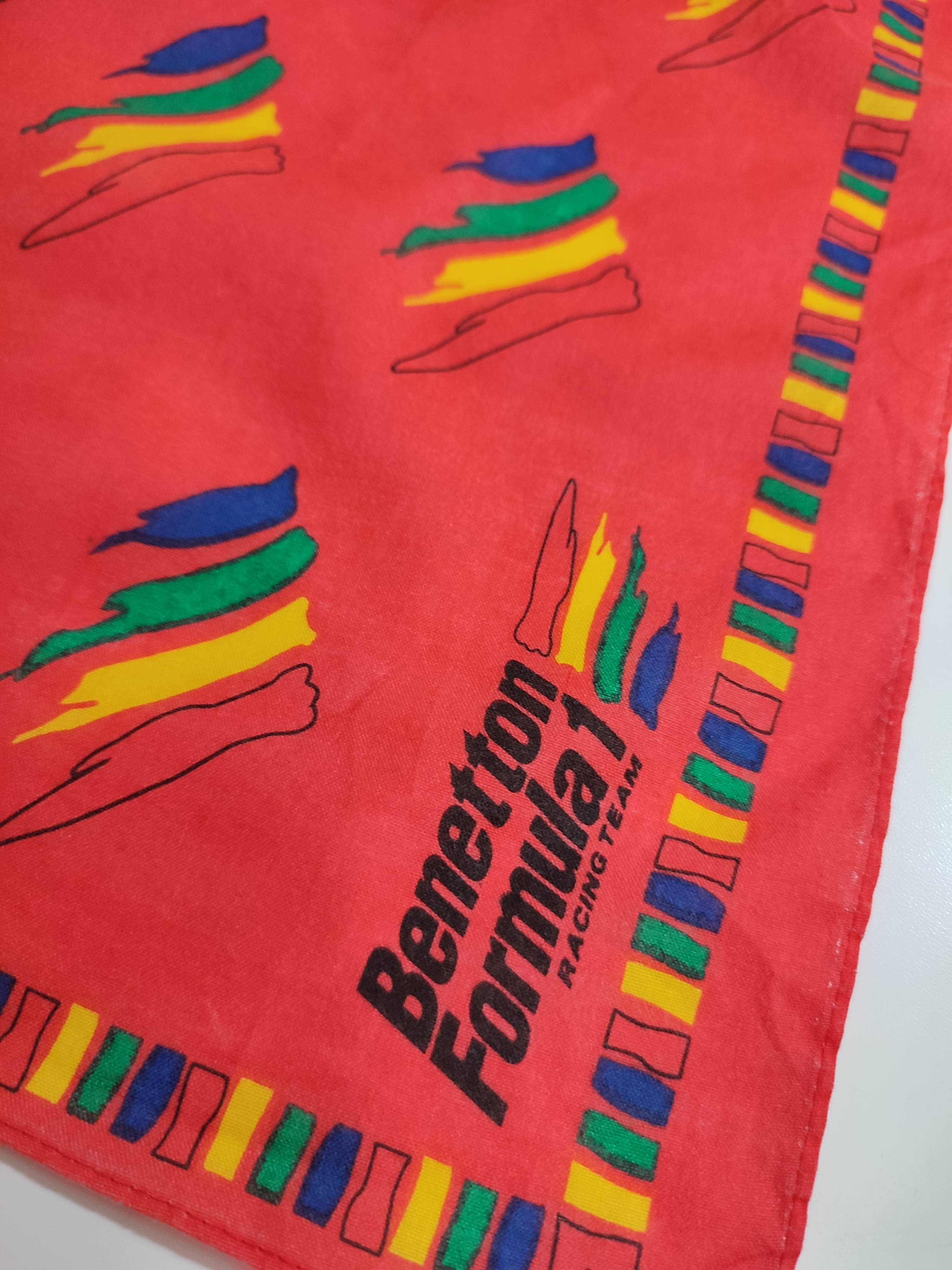 Benetton Benetton Formula Racing Handkerchief Headband Masked Size ONE SIZE - 10 Thumbnail