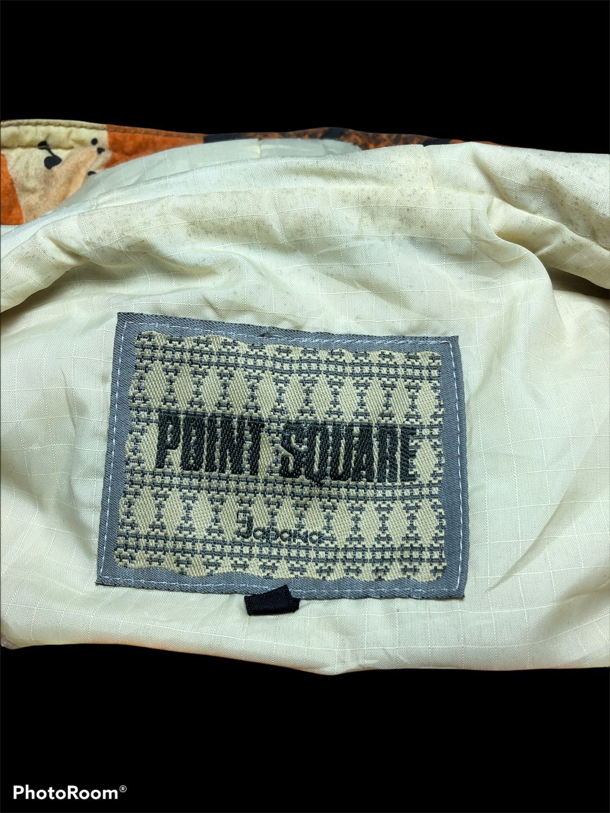 Japanese Brand Point Square Full Print Half Zipper Jacket Size US L / EU 52-54 / 3 - 6 Thumbnail
