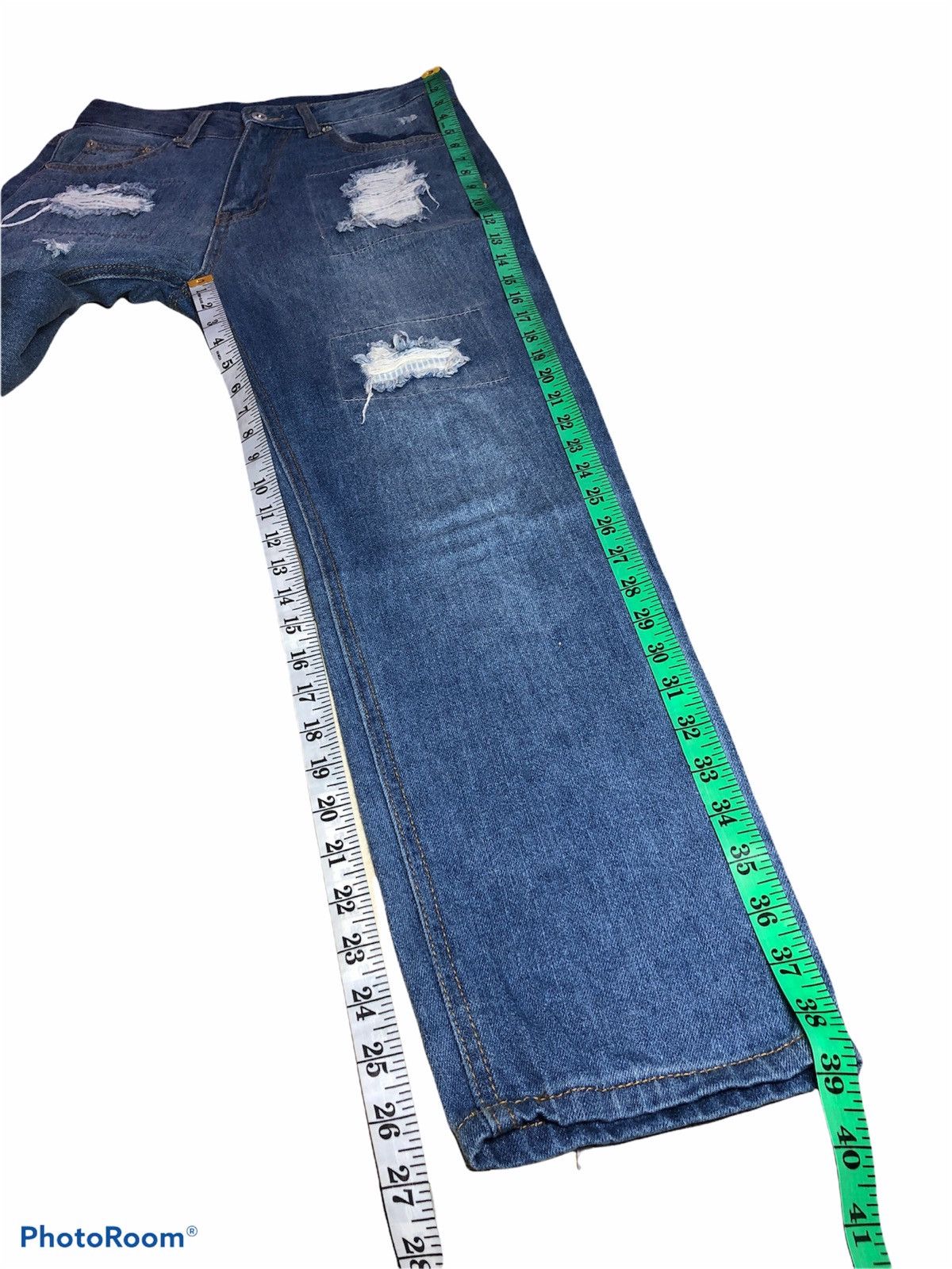Other Avant Garde Distressed Patches Denim Size US 29 - 10 Thumbnail