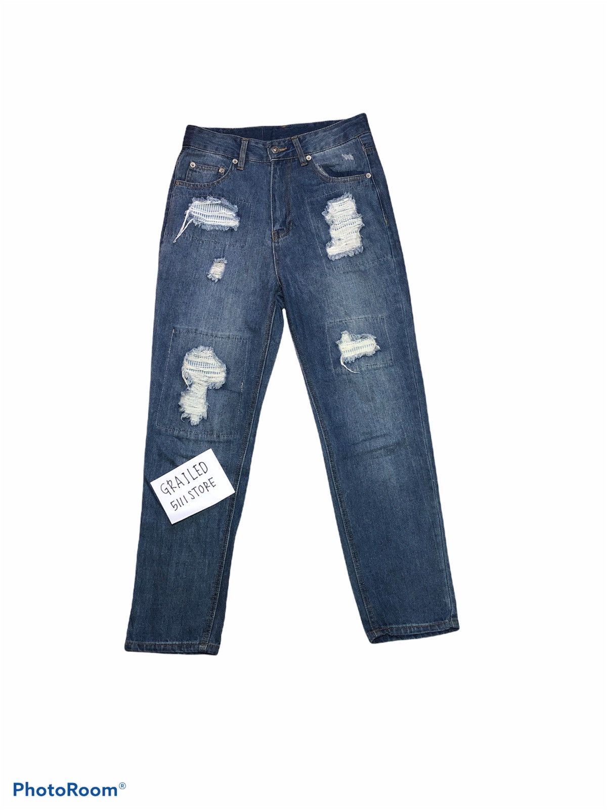 Other Avant Garde Distressed Patches Denim Size US 29 - 1 Thumbnail