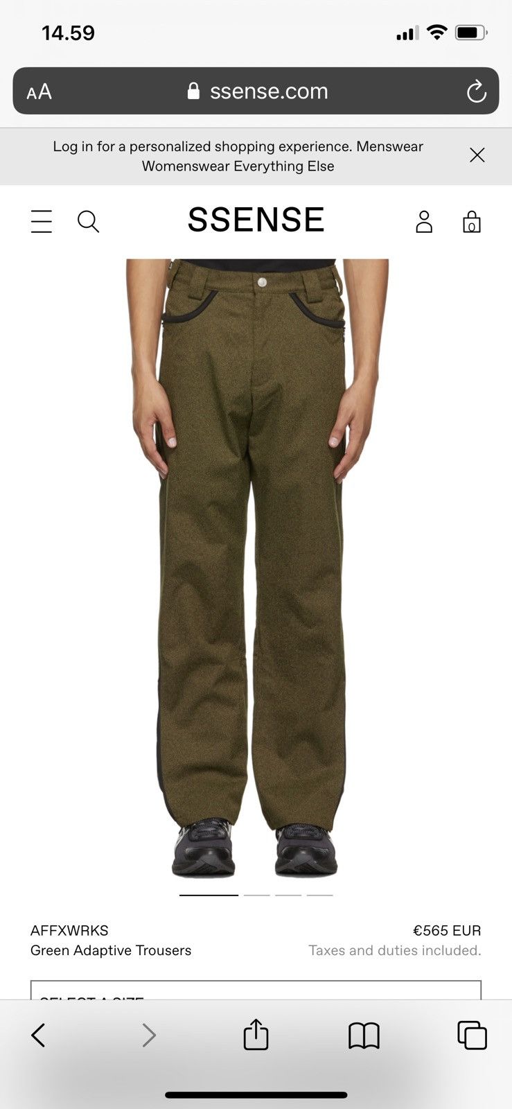 AFFXWRKS Affix Works Adaptive Trousers Size US 31 - 10 Thumbnail
