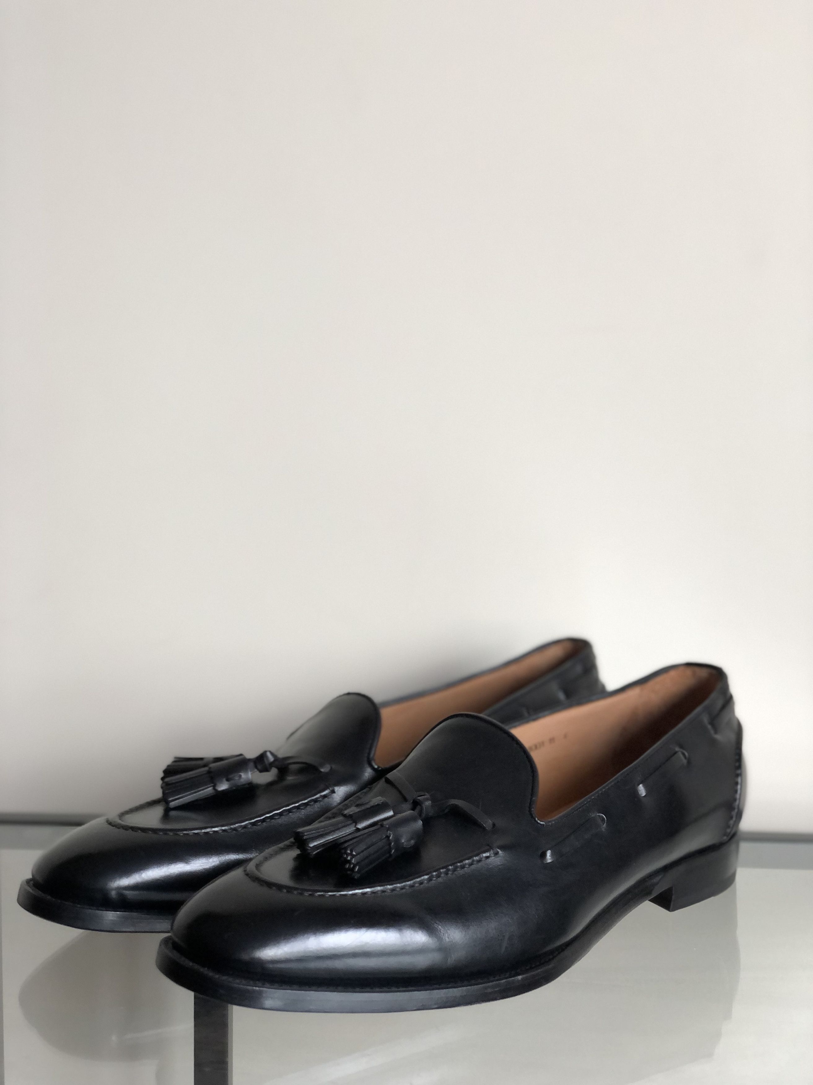 Ralph Lauren Purple Label Luther Tassel Calfskin Loafer Ralph Lauren Purple Label Luther Tasseled Suede Loafers  main image 3