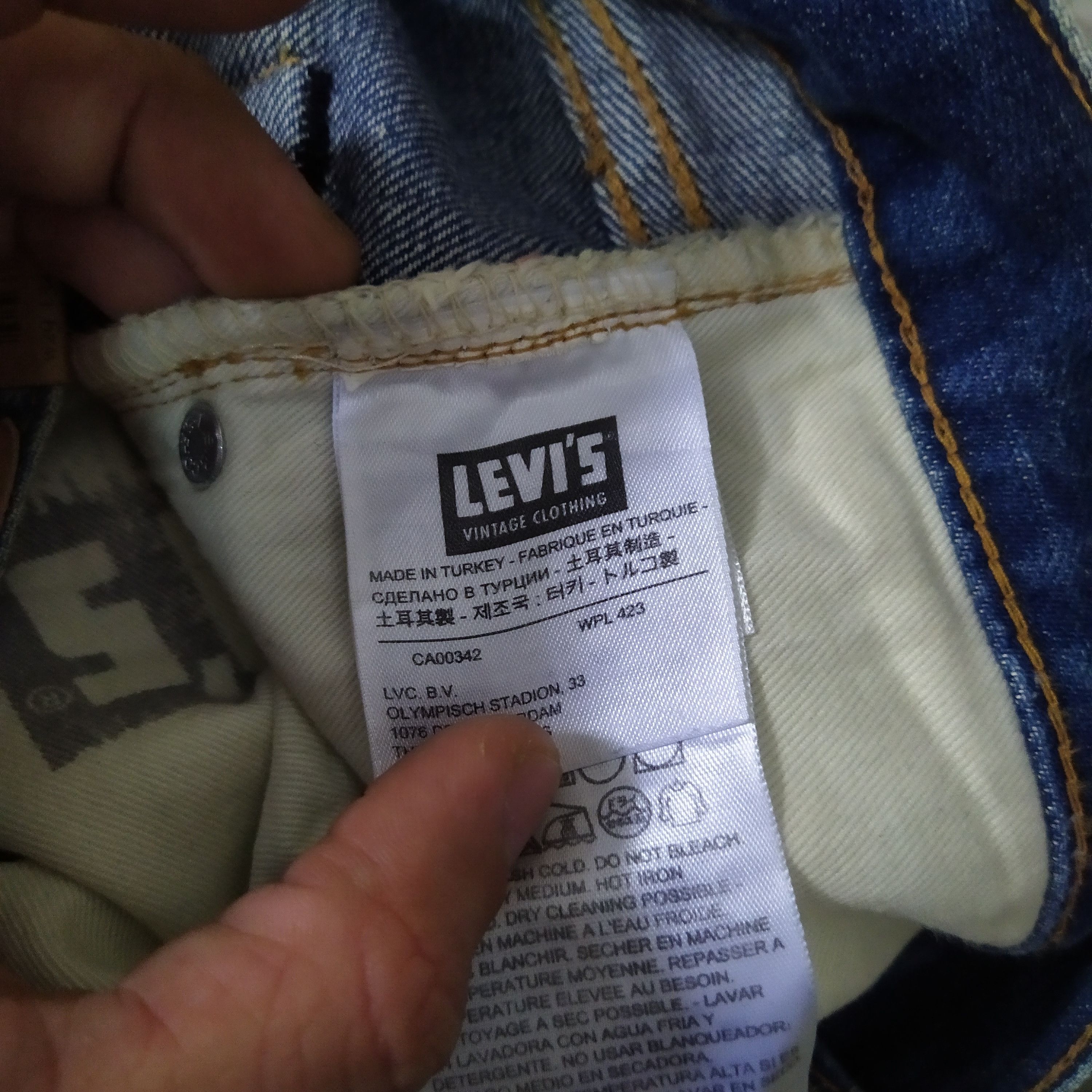 Levi's × Levi's Vintage Clothing × Vintage VTG 505 0217 LEVIS BIG E SELVEDGE DENIM TALON 42 (D350) Size US 29 - 8 Thumbnail