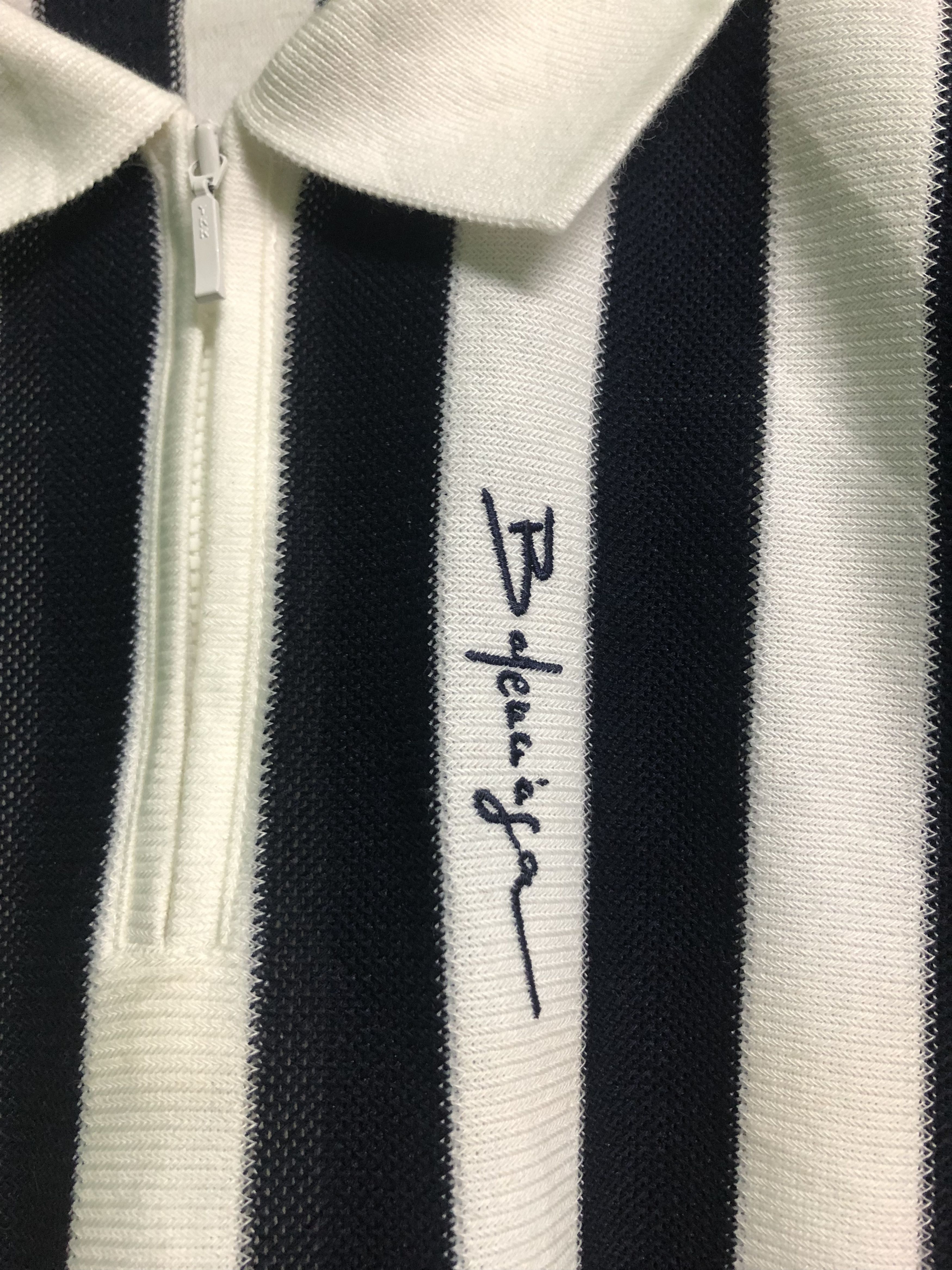 Balenciaga Balenciaga Stripe Half Zipper Shirt Size US XS / EU 42 / 0 - 3 Thumbnail