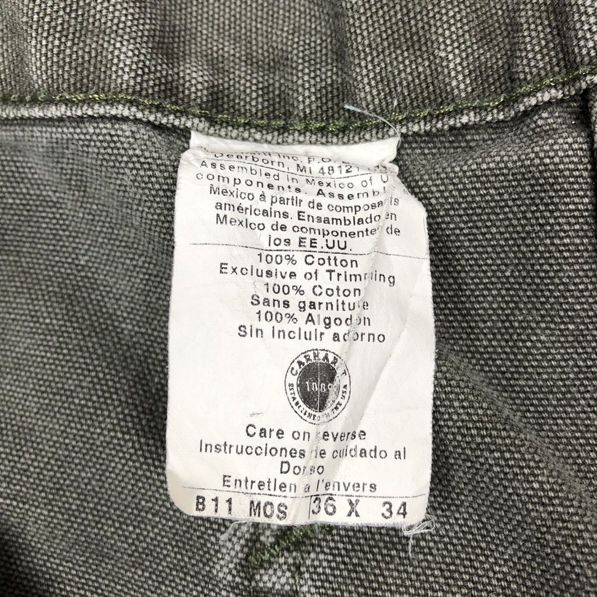 Carhartt × Carhartt Wip × Vintage Vintage Carhartt Workwear Pants Size US 36 / EU 52 - 9 Thumbnail