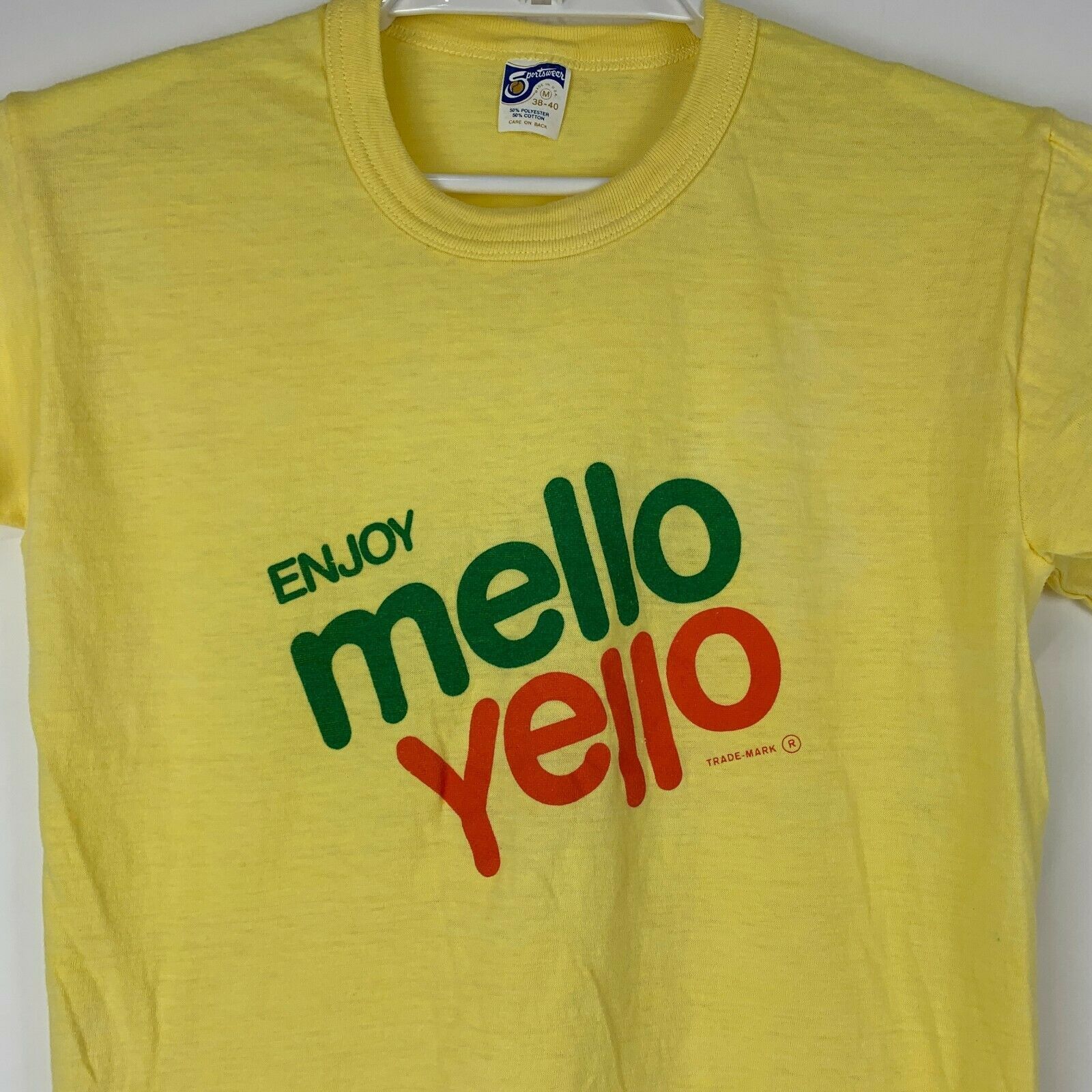 Sportswear Vintage 70s 80s Enjoy Mello Yello Small T Shirt Soft Drink