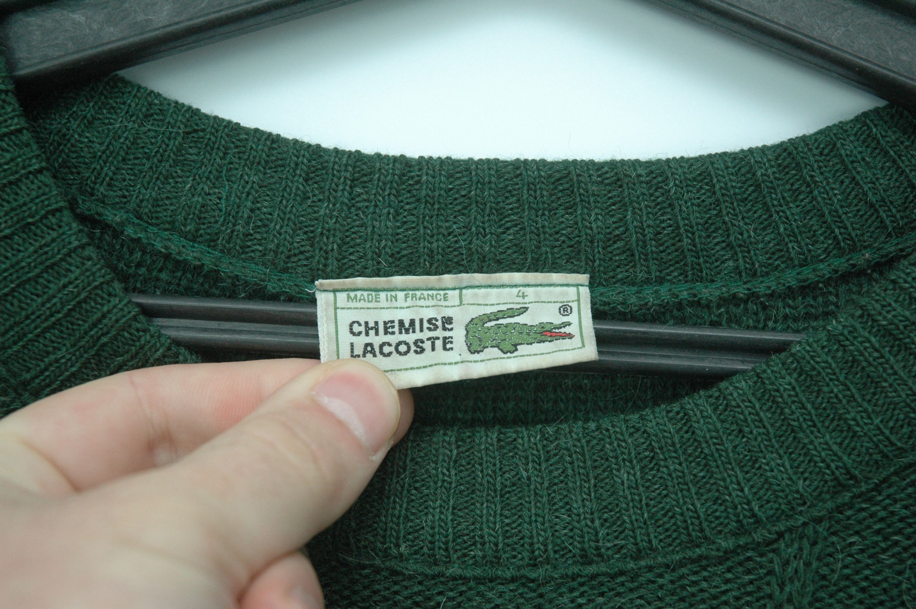 Lacoste Vintage Lacoste Wool Sweaters Made in France Size US XL / EU 56 / 4 - 3 Thumbnail