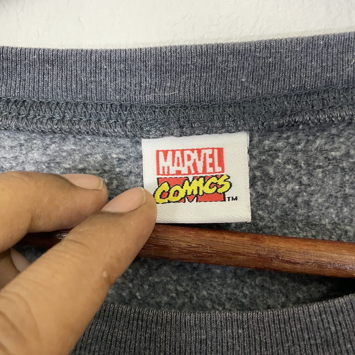 Marvel Comics Vintage Captain America Marvel Big Logo Sweatshirt Size US M / EU 48-50 / 2 - 5 Thumbnail